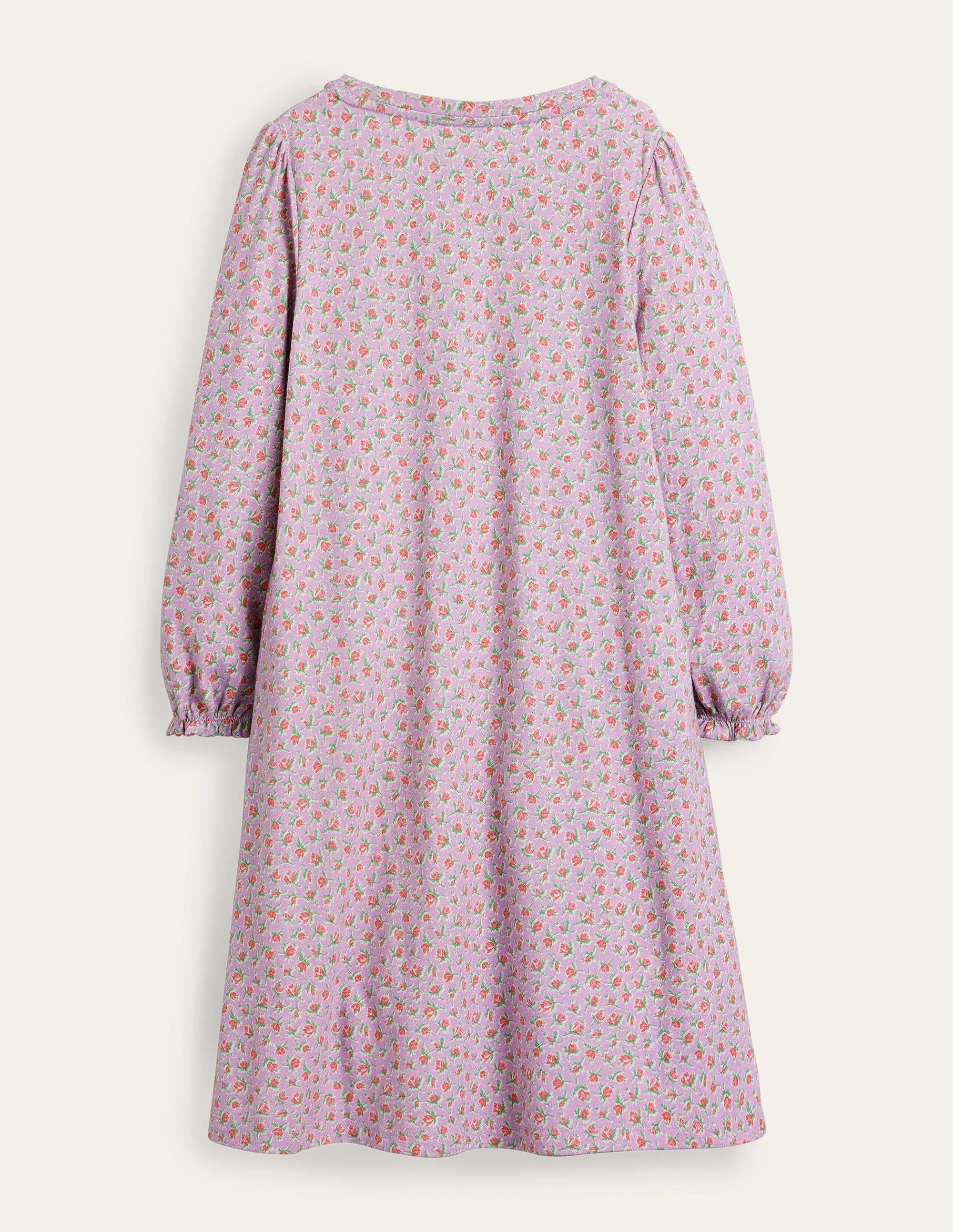 Printed Long-sleeved Nightie-Lilac Vintage Sprig - Image 2
