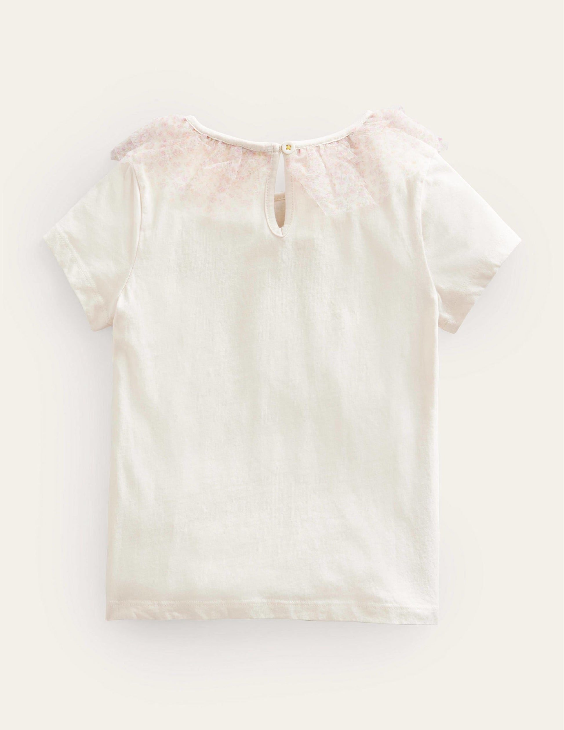 Tulle Jersey Top-Vanilla Pod-2