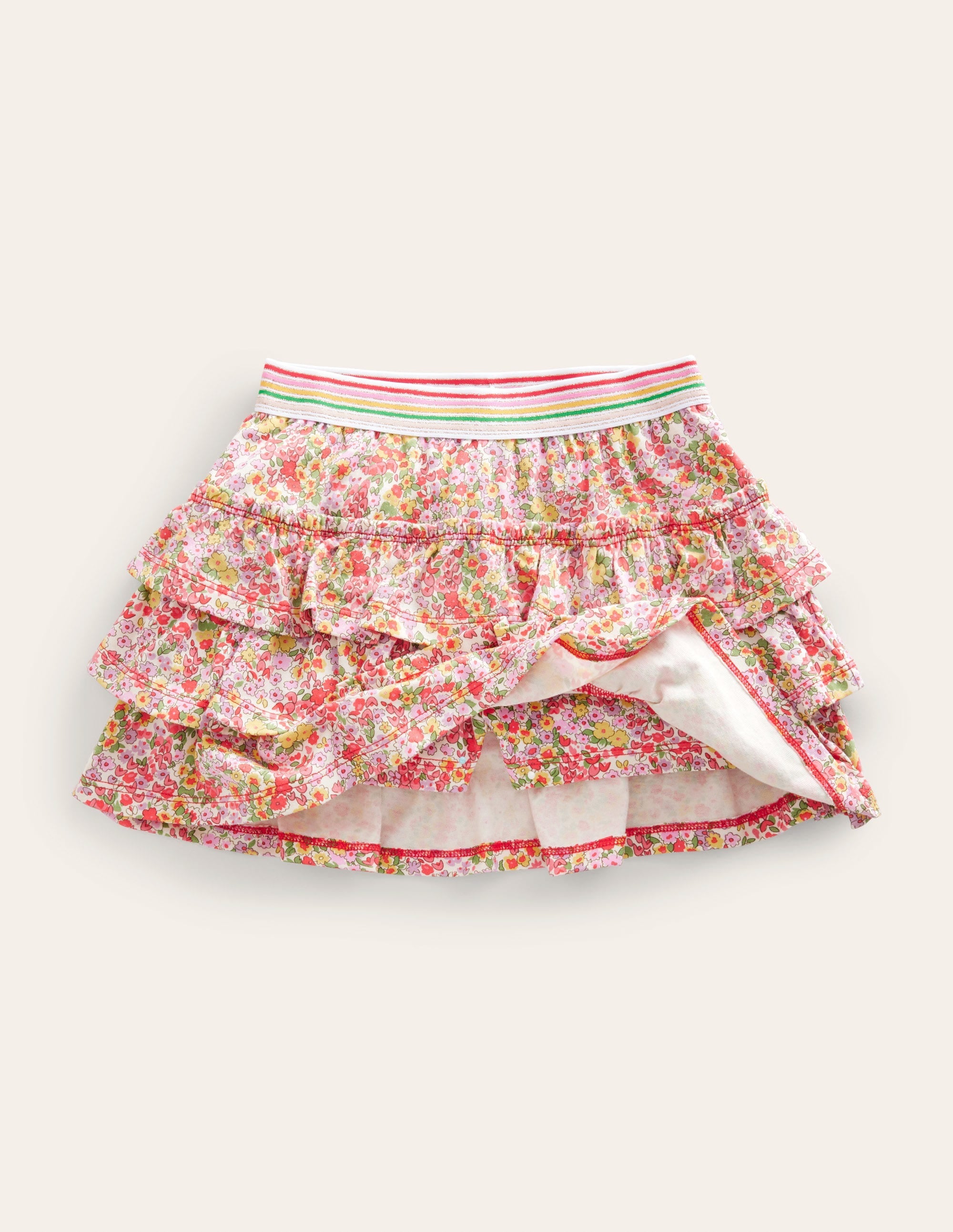 Jersey Ruffle Skort-Peach Punch Spring Time - Image 4