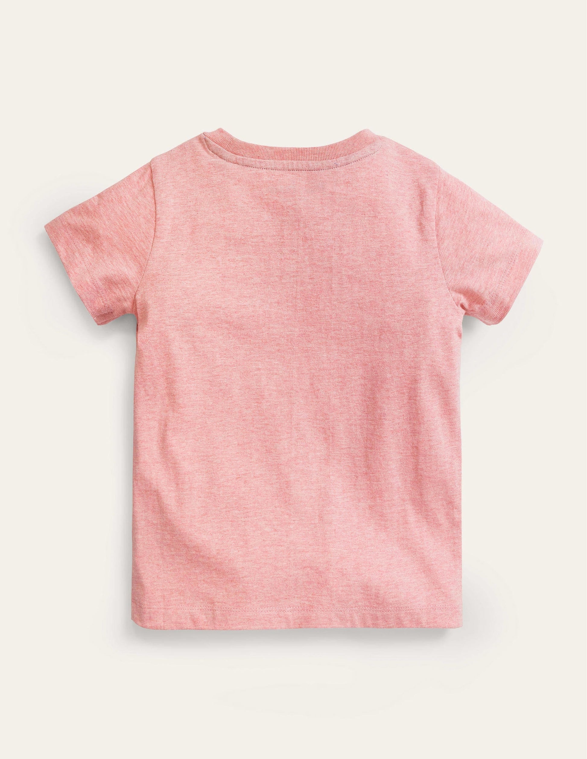 Peeping Pocket T-Shirt-Peach Pink Cat-2