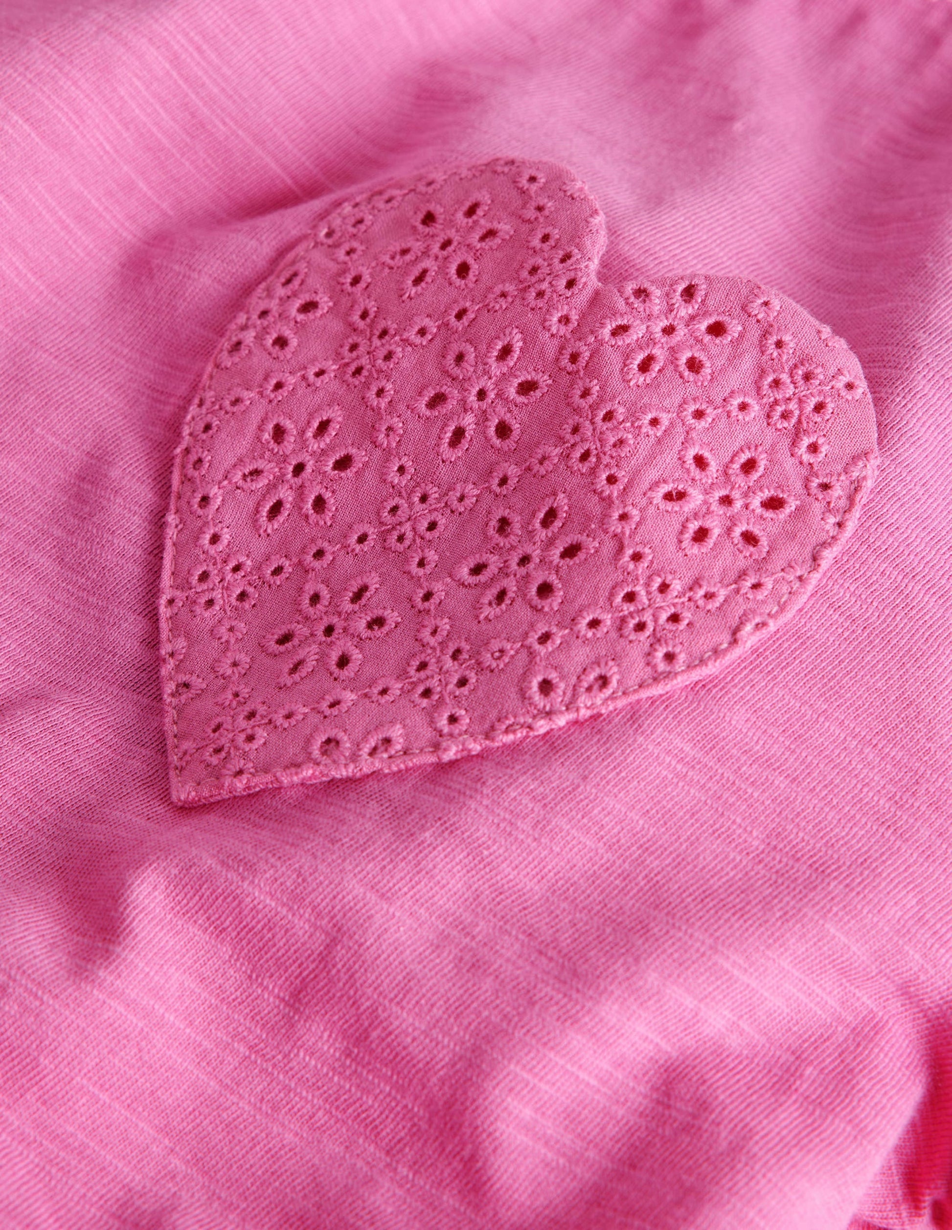 Broderie Pocket T-shirt-Tickled Pink-3