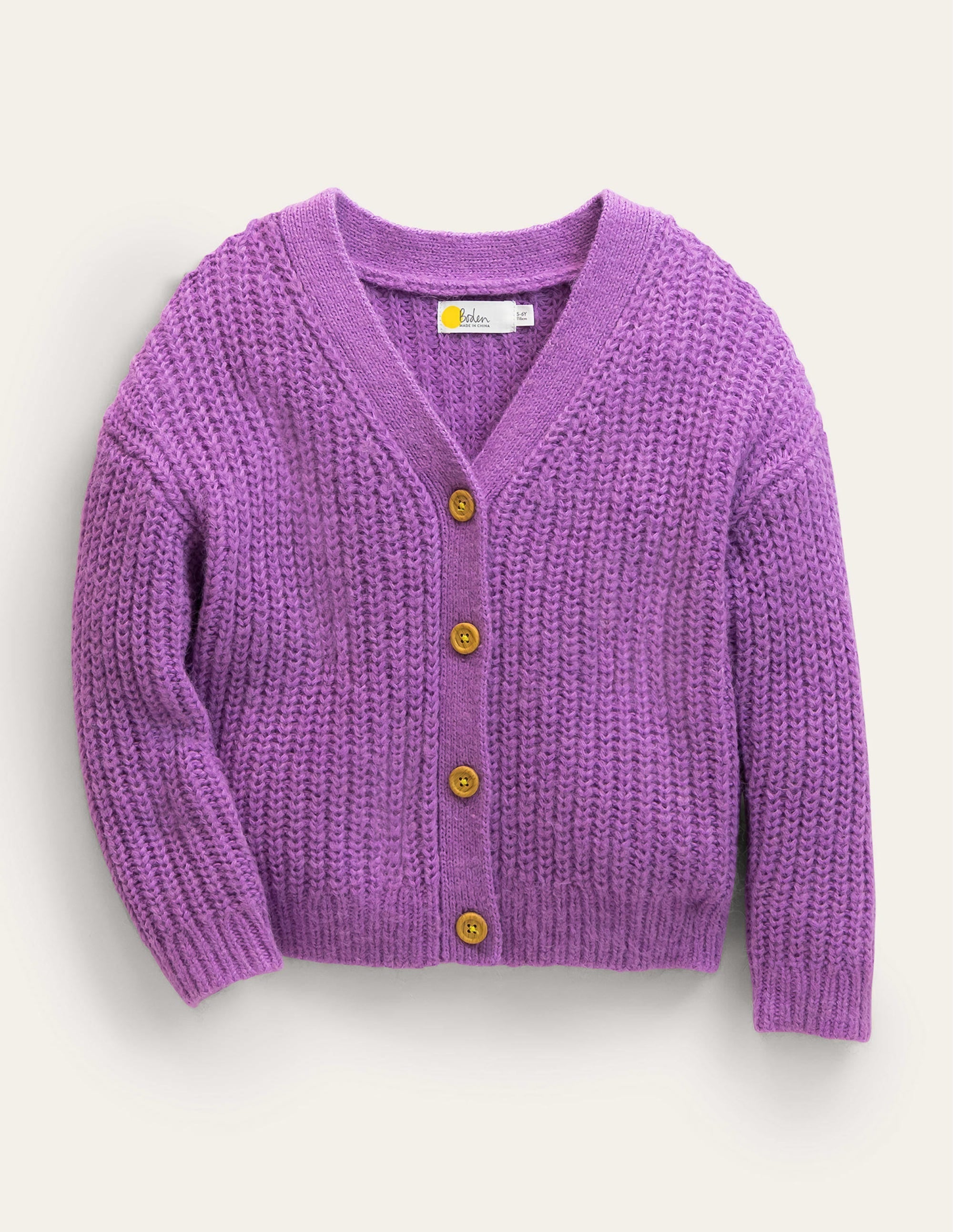 Fluffy Cardigan-Lupin Purple - Image 1