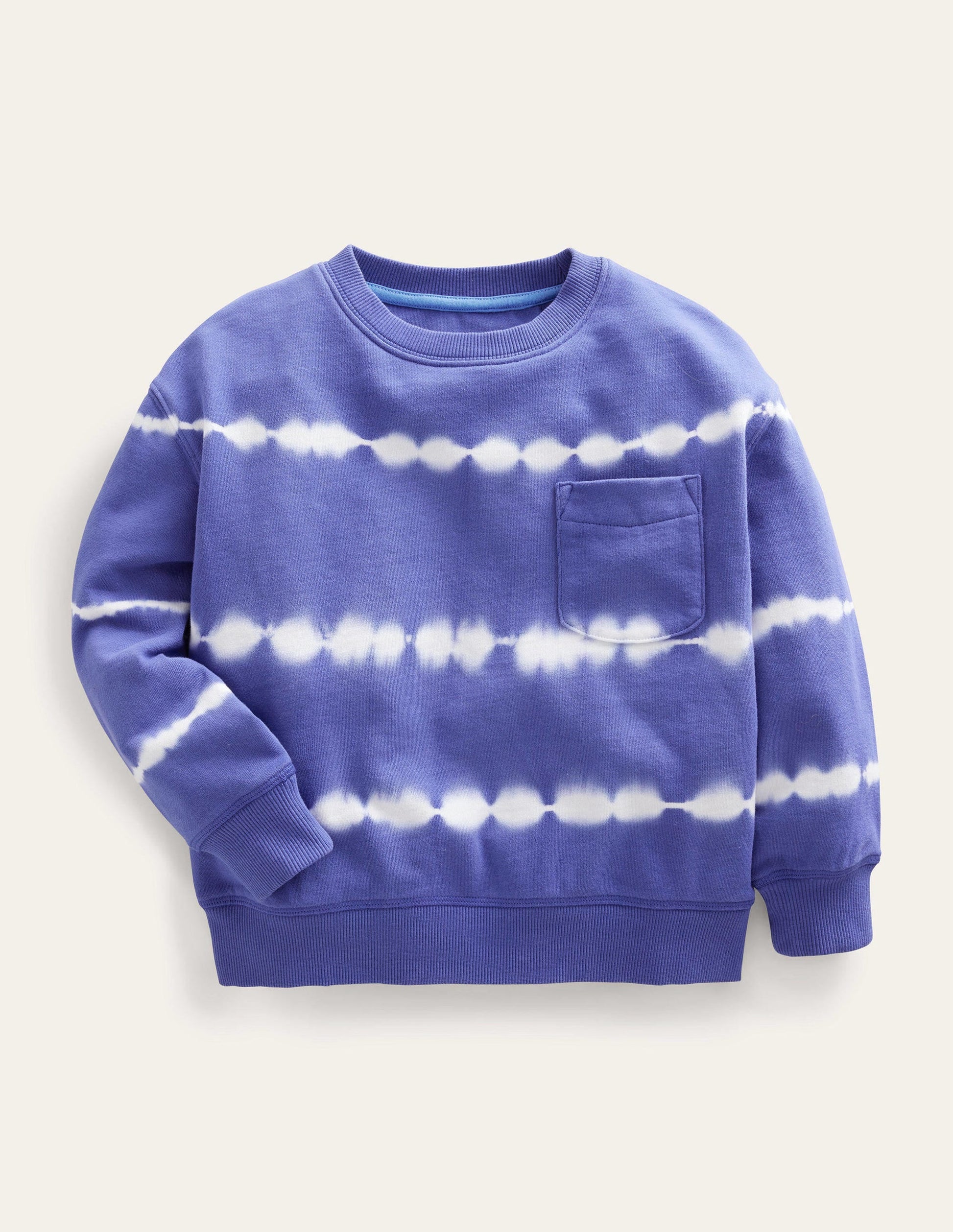 Tie Dye Sweatshirt-Blue/Ivory-1