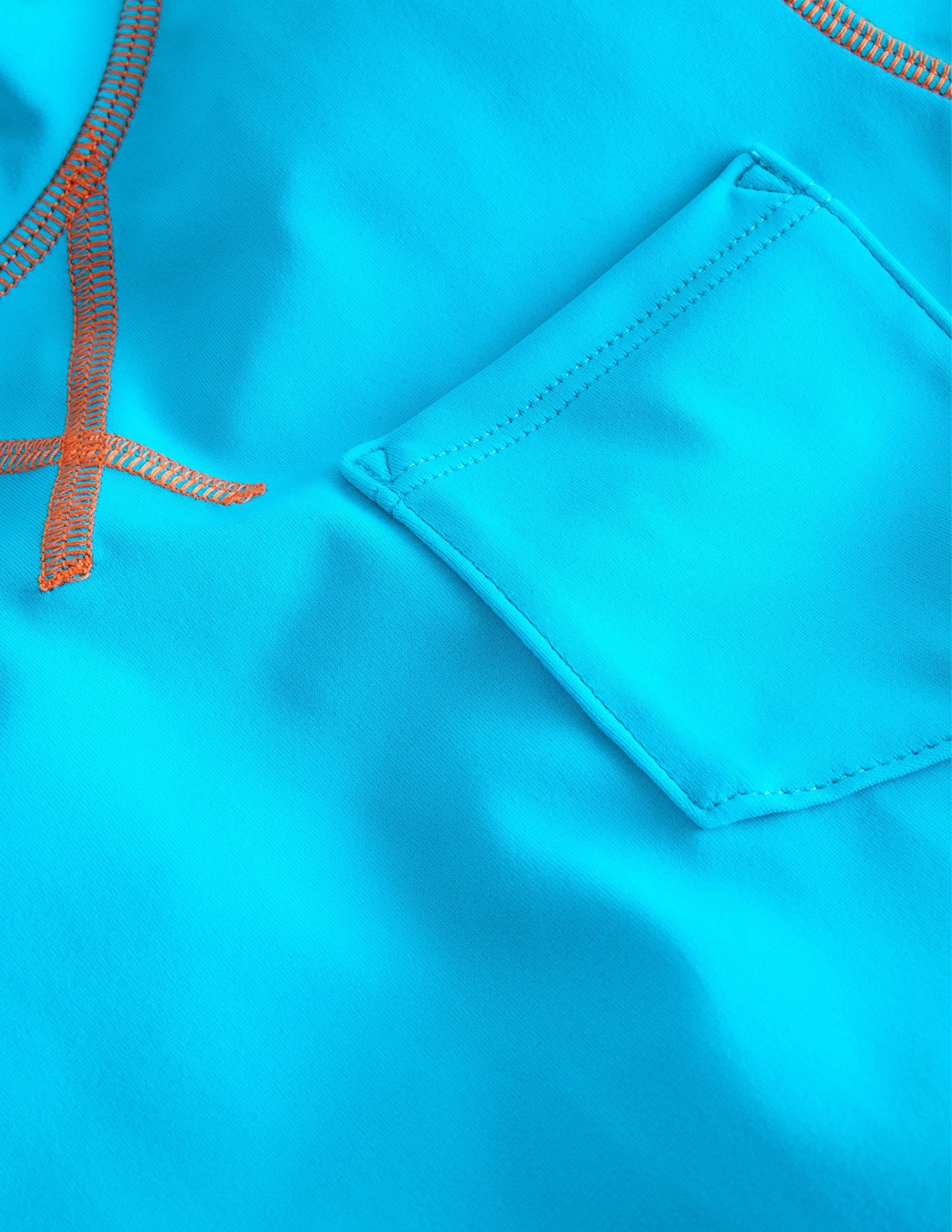 Short Sleeve Rash Vest-Cabana Blue-3