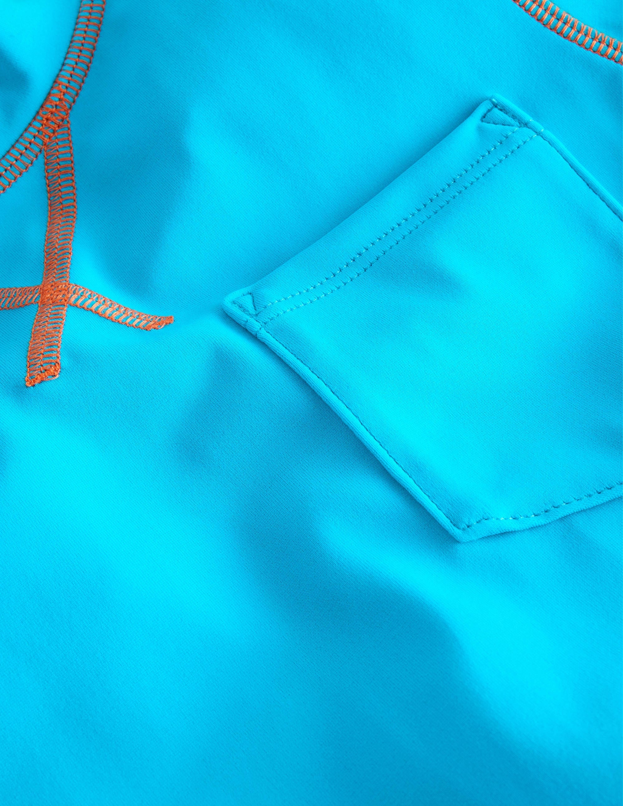 Short Sleeve Rash Vest-Cabana Blue - Image 3