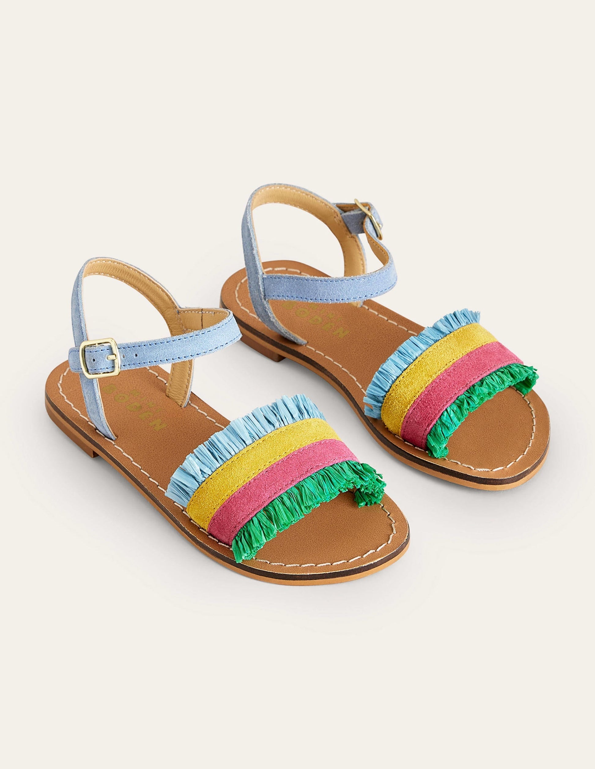 Raffia Sandals-Multi-2