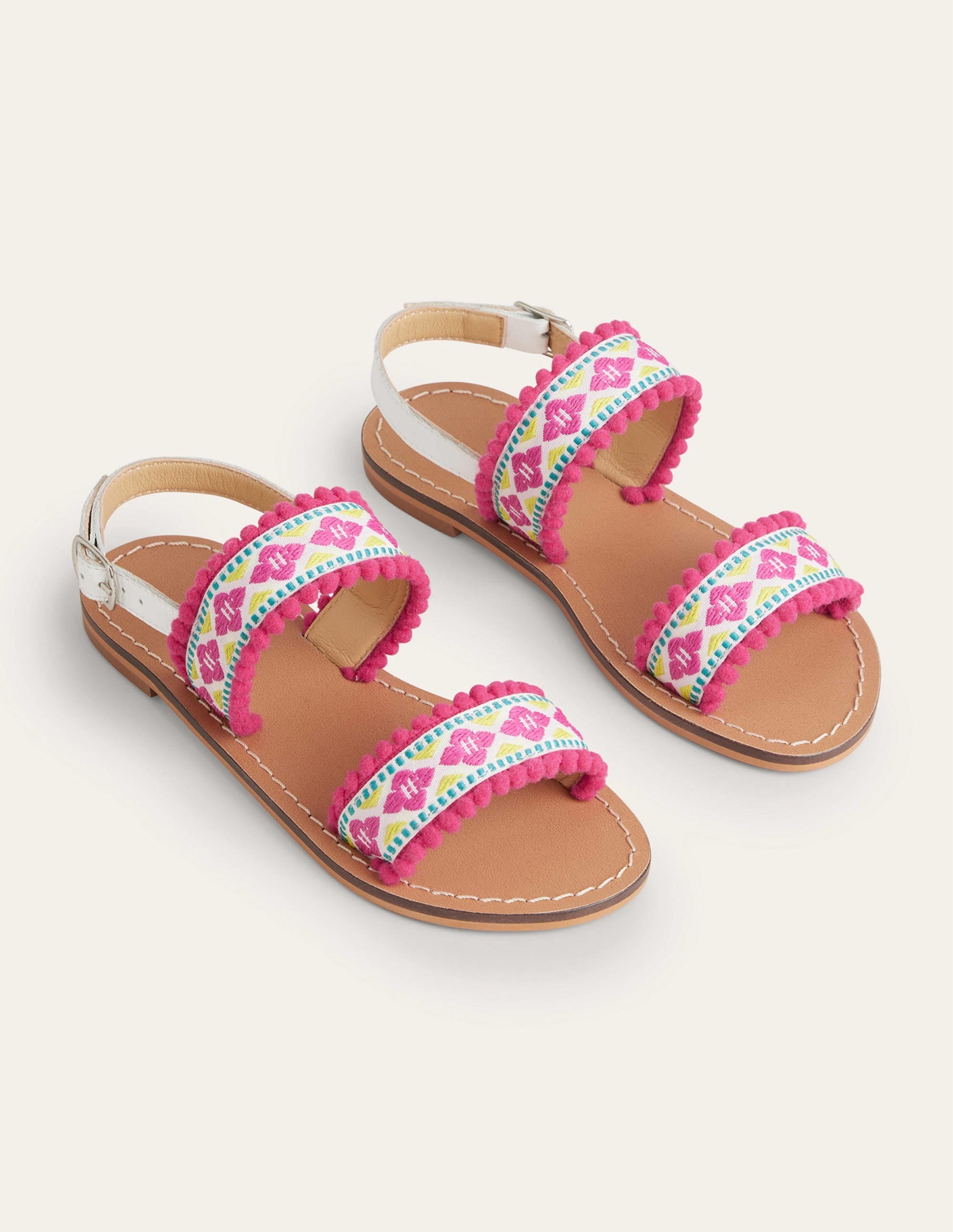 Embroidered Sandals-Multi - Image 2
