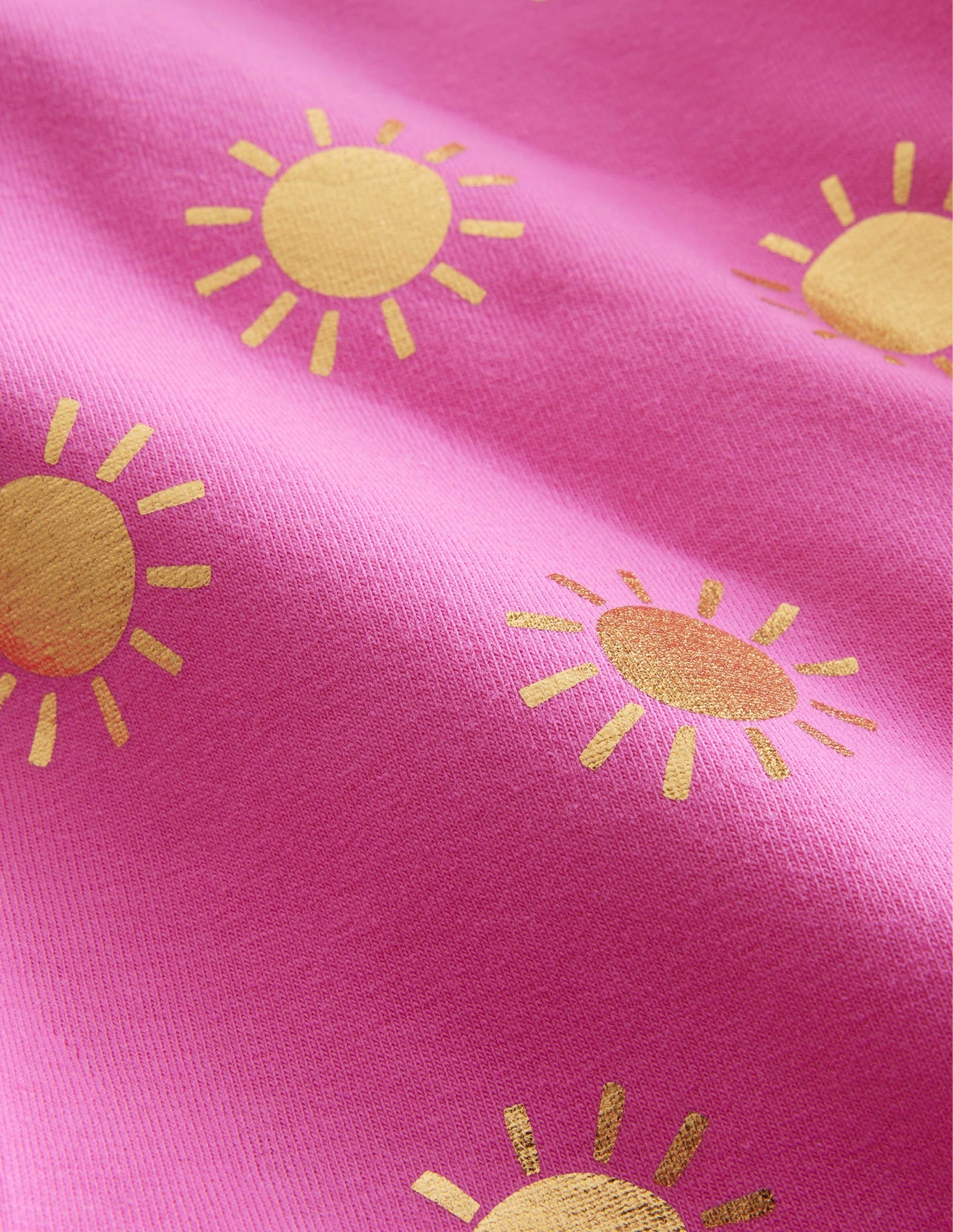 Fun Leggings-Tickled Pink/Gold Suns-3