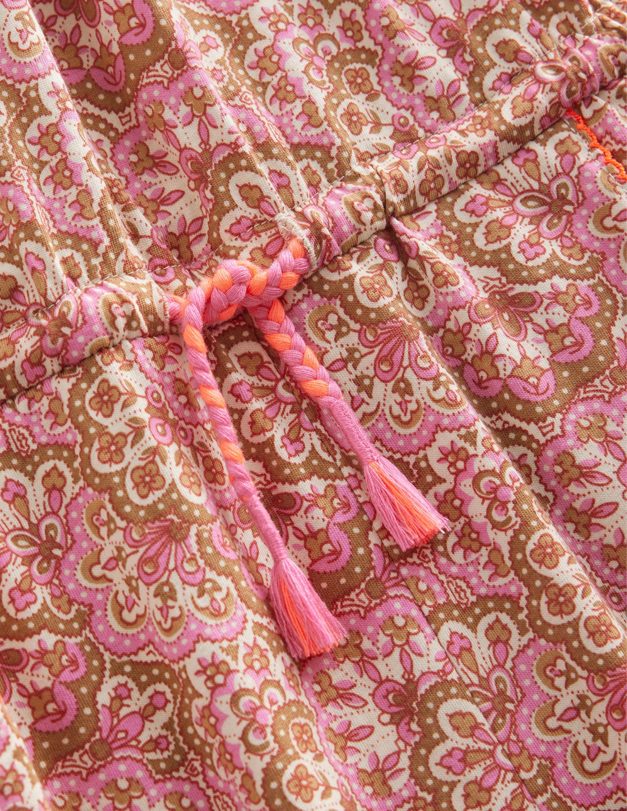 Printed Jersey Playsuit-Pink Blossom Paisley - Image 3
