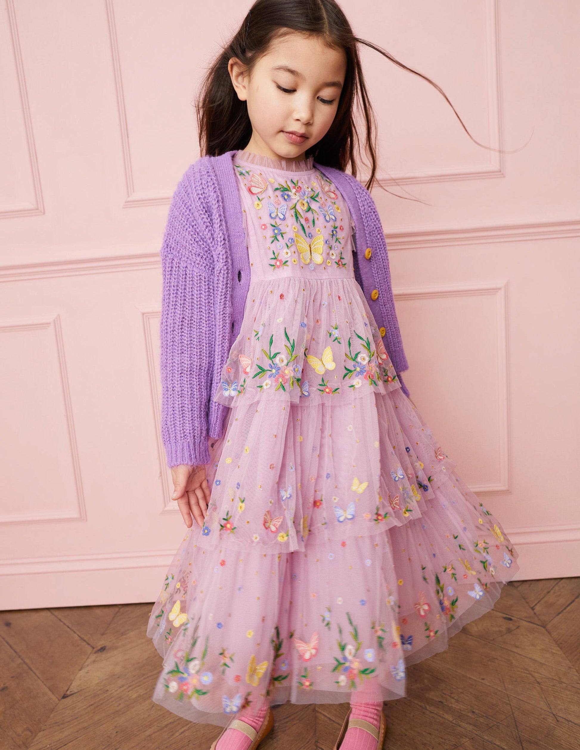 Fluffy Cardigan-Lupin Purple-4