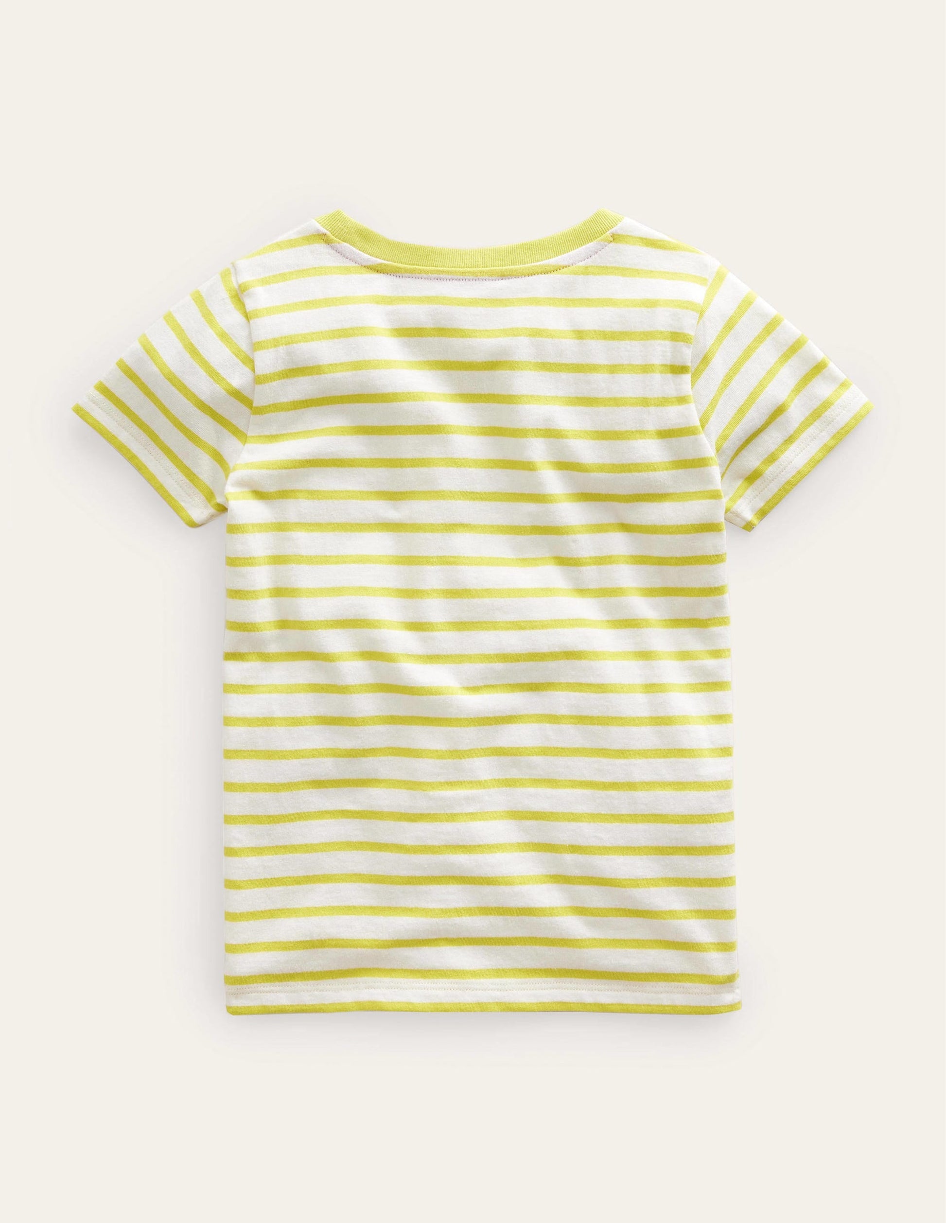 Appliqué Rainbow T-shirt-Gooseberry Yellow/Ivory-2
