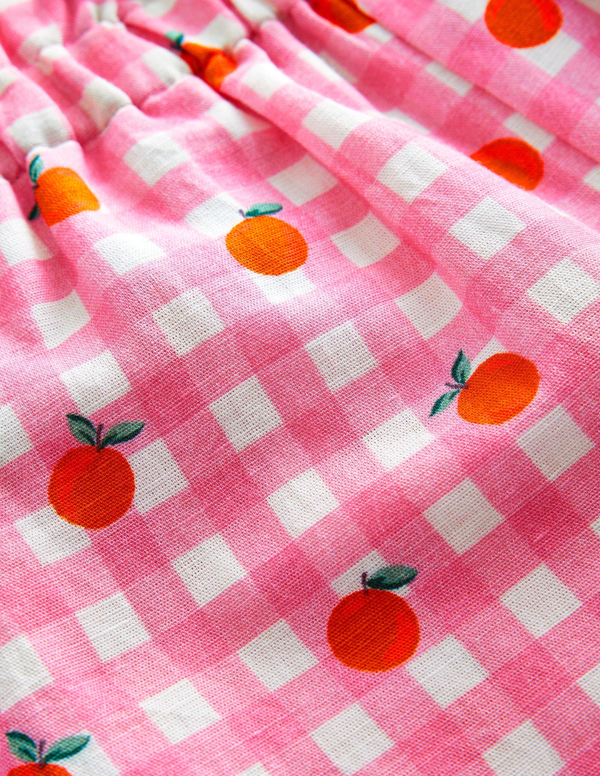 Frill Cuff Wide Leg Trousers-Azalea and Vanilla Oranges - Image 3