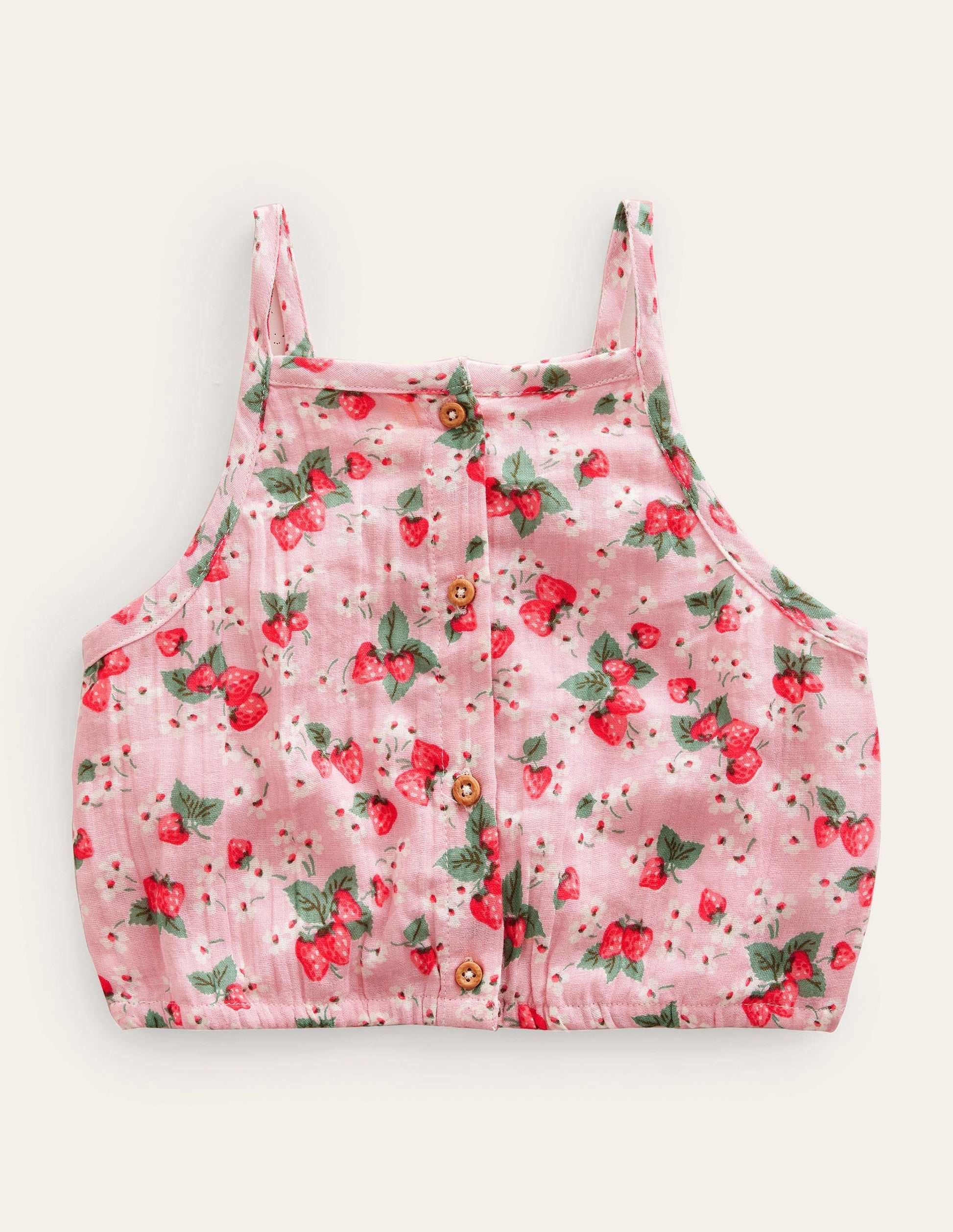 Doublecloth Crop Top-French Pink Strawberry-1