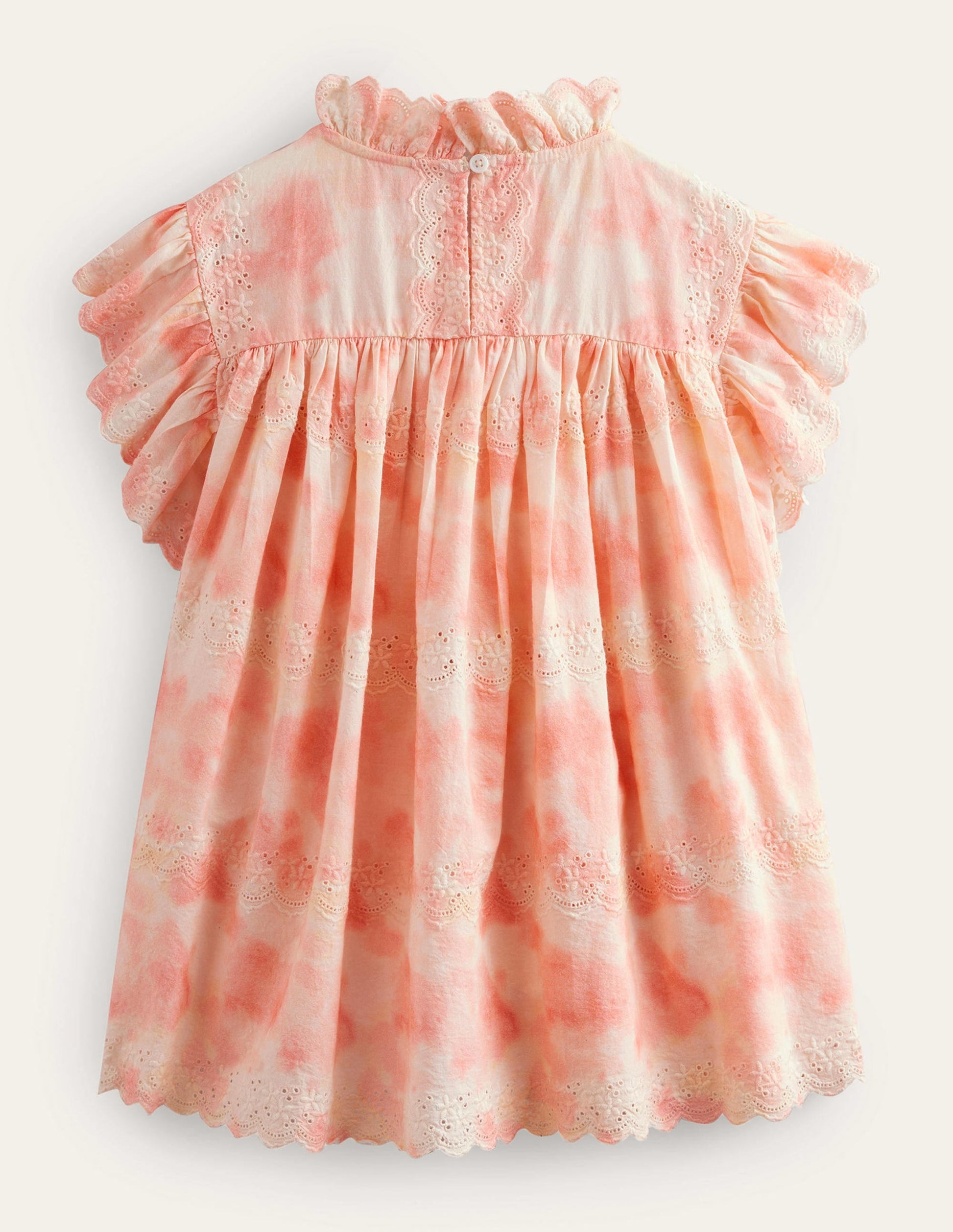 Woven Broderie Top-Pink Tie Dye-2