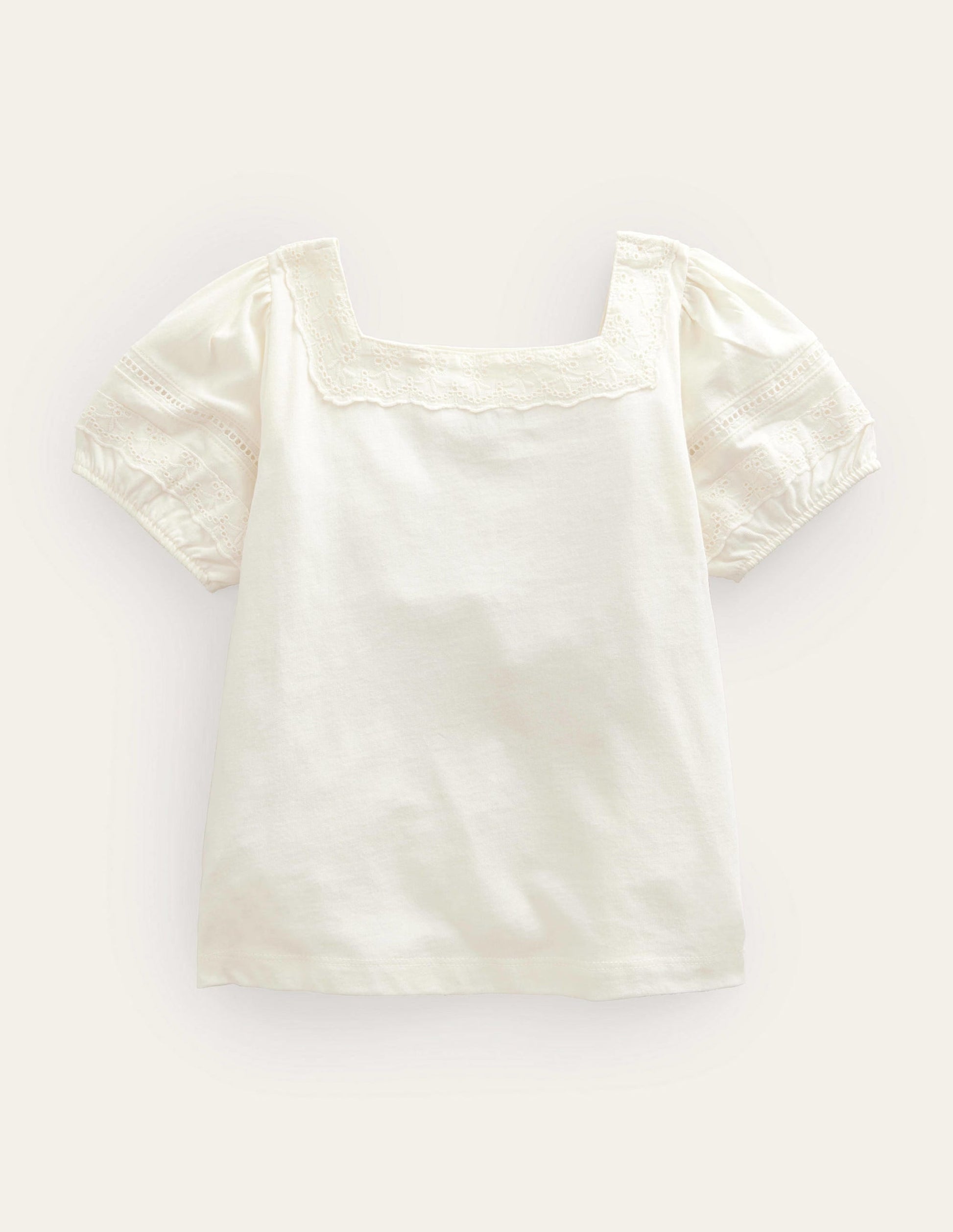 Square Neck Swing Top-Ivory-2