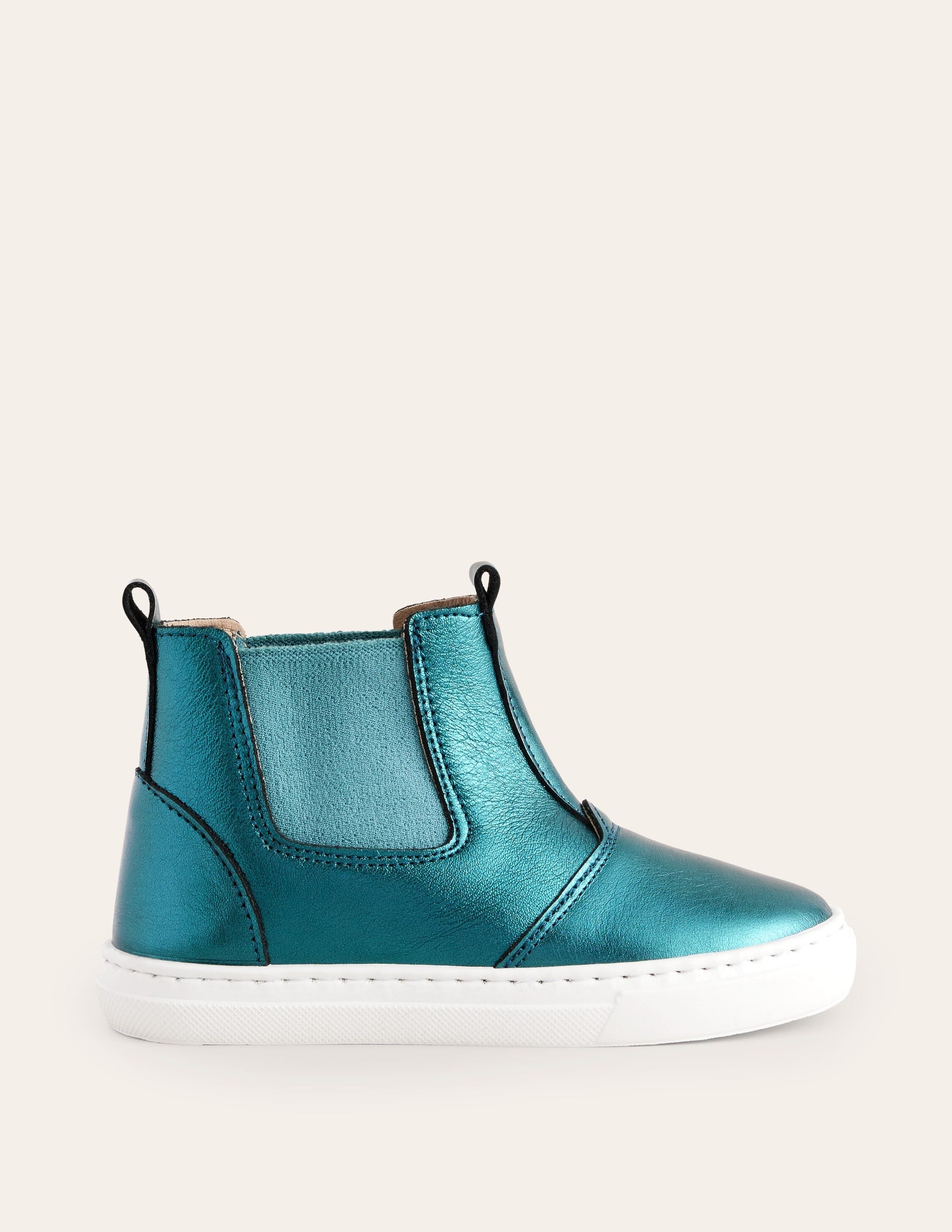 Metallic Ankle Boots-Navy - Image 1
