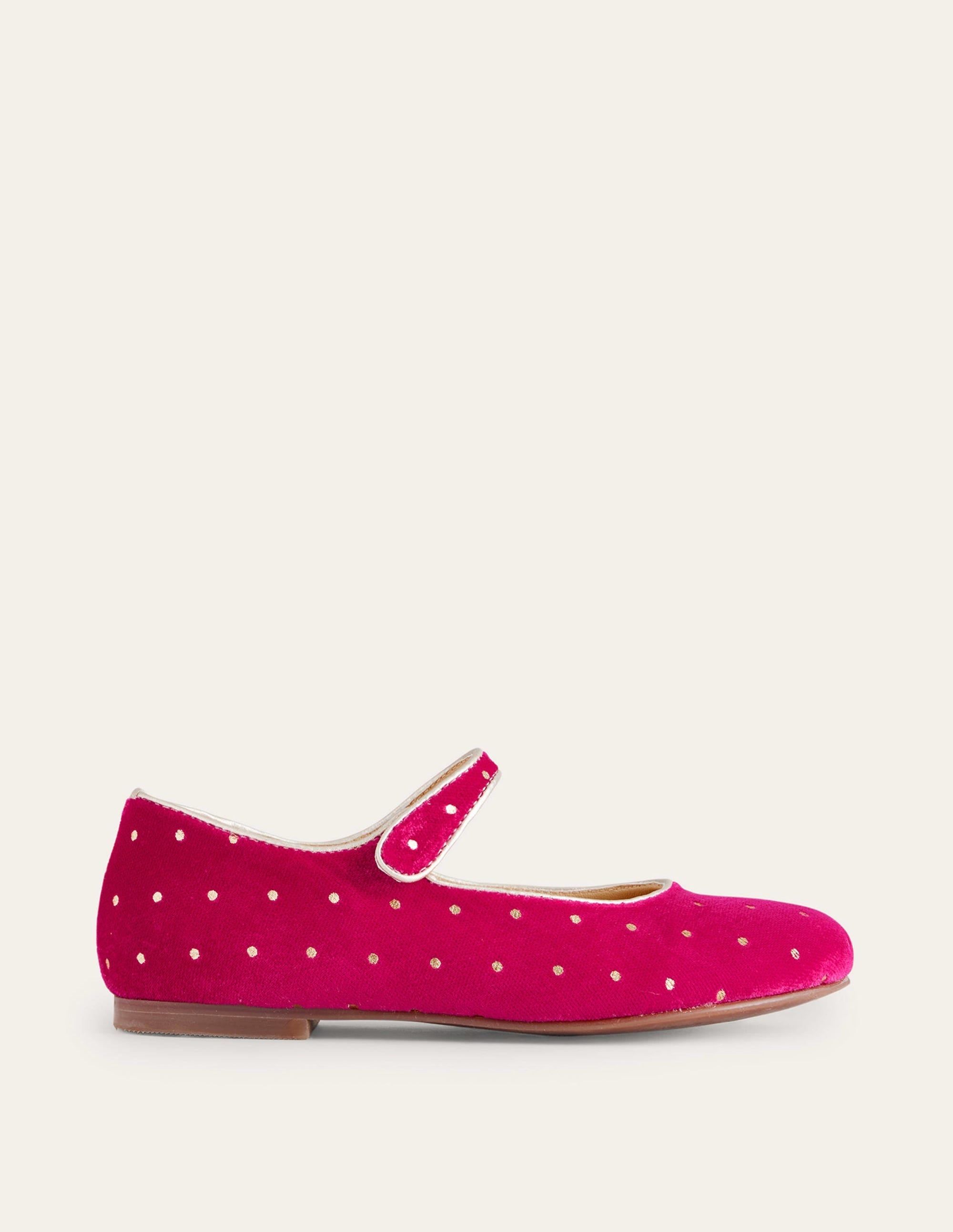 Velvet Mary Janes-Penelope Pink - Image 1