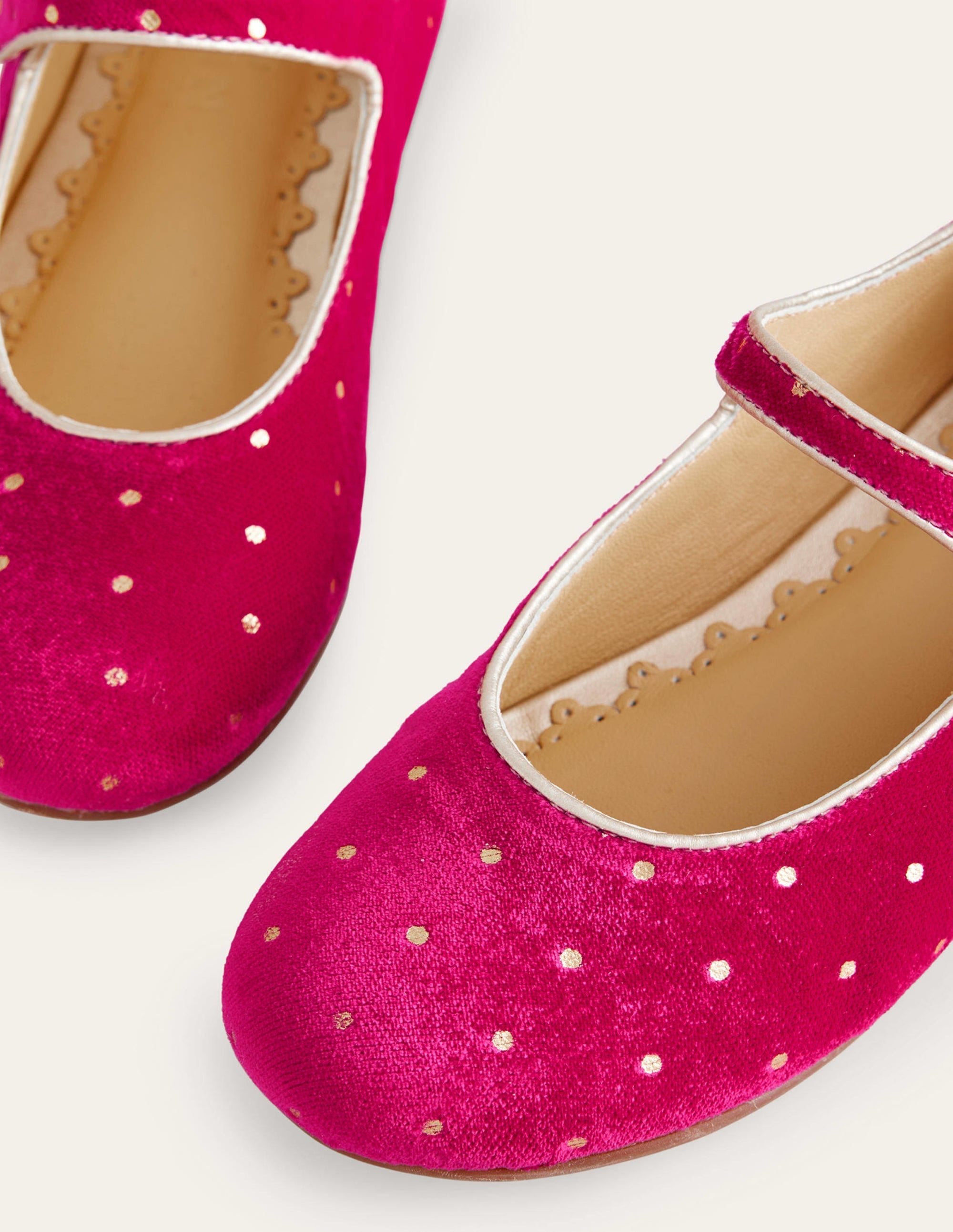 Velvet Mary Janes-Penelope Pink - Image 3