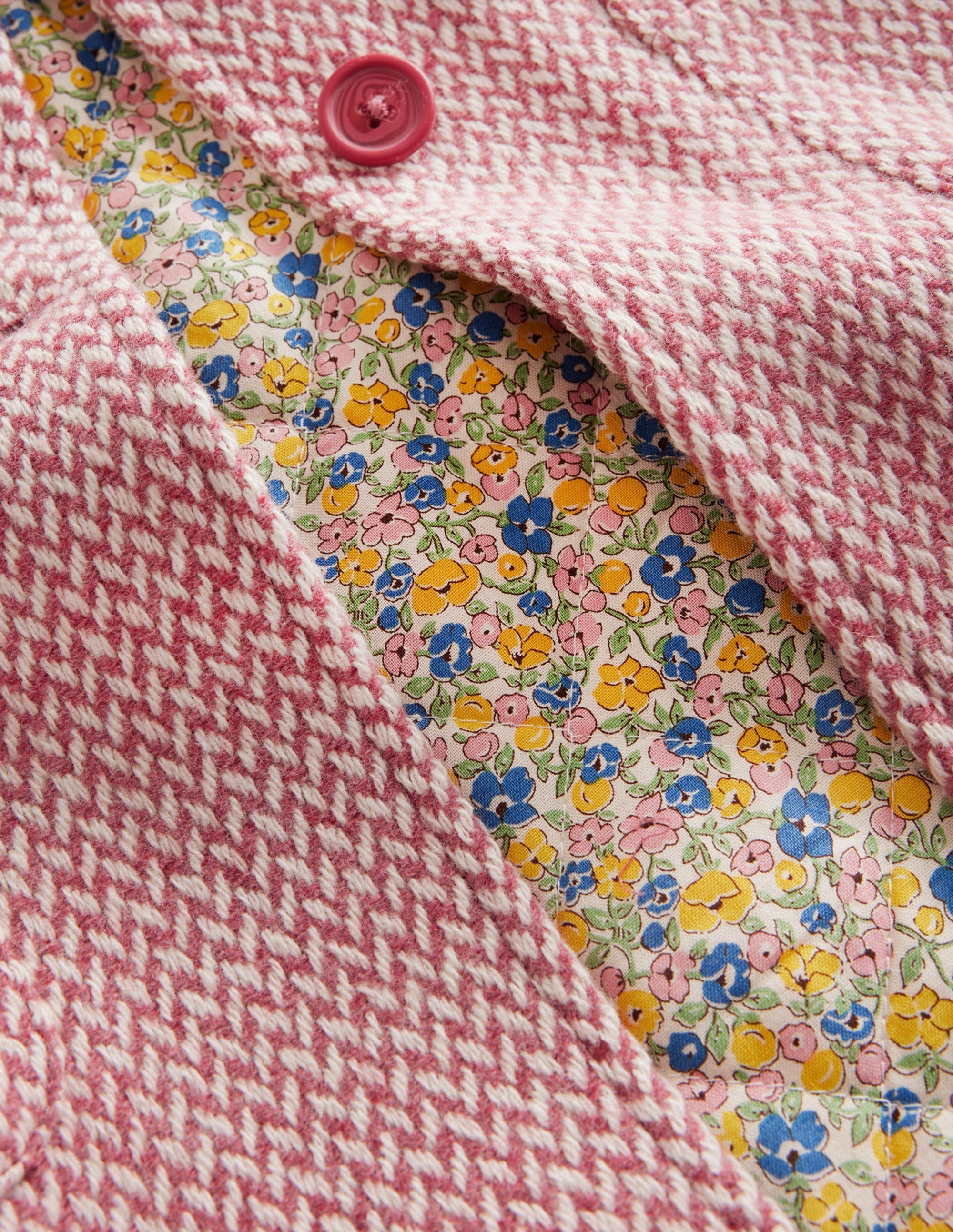 Wonderful Wool Blend Coat-Pink Twill - Image 3