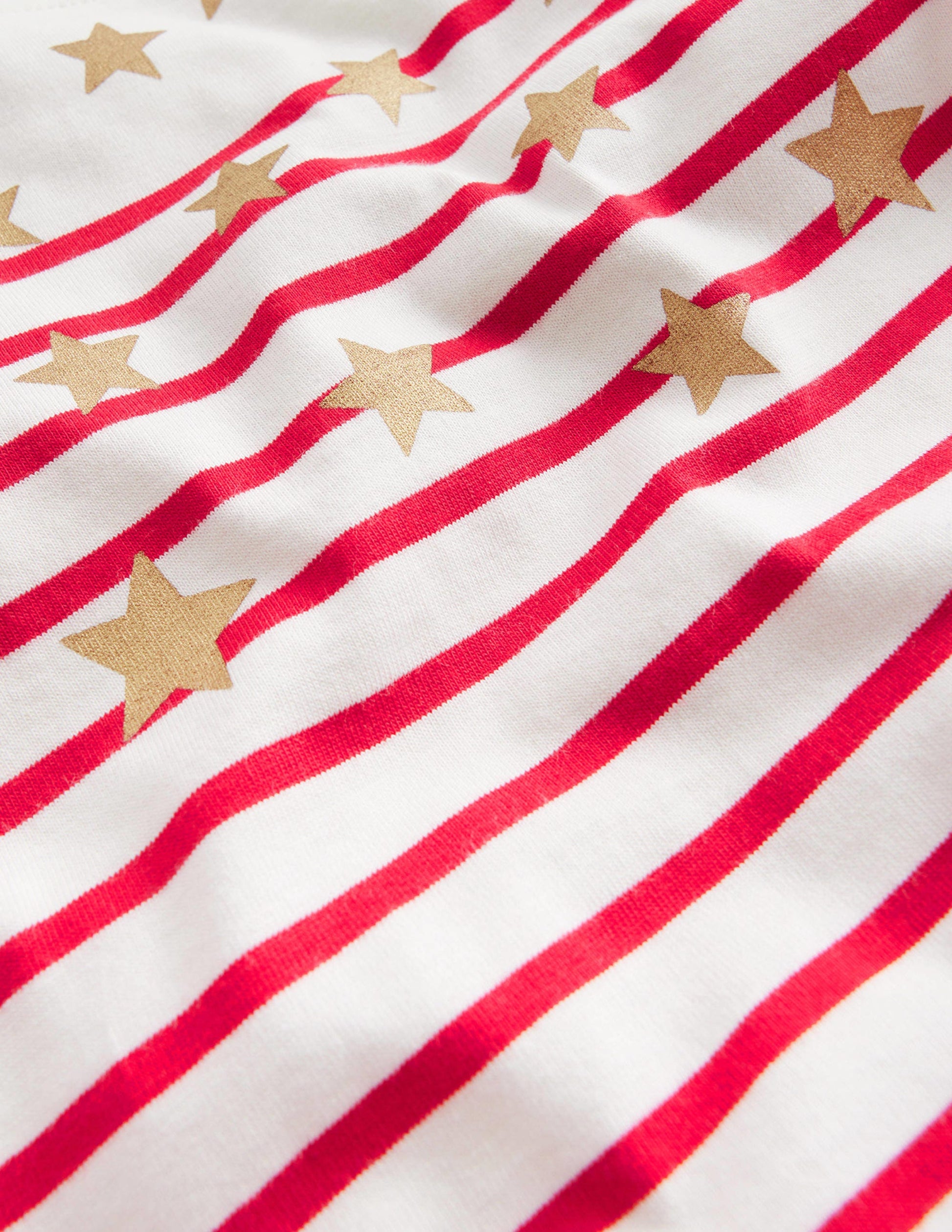 Fun Breton-Rockabilly Red/Ivory Stars-3