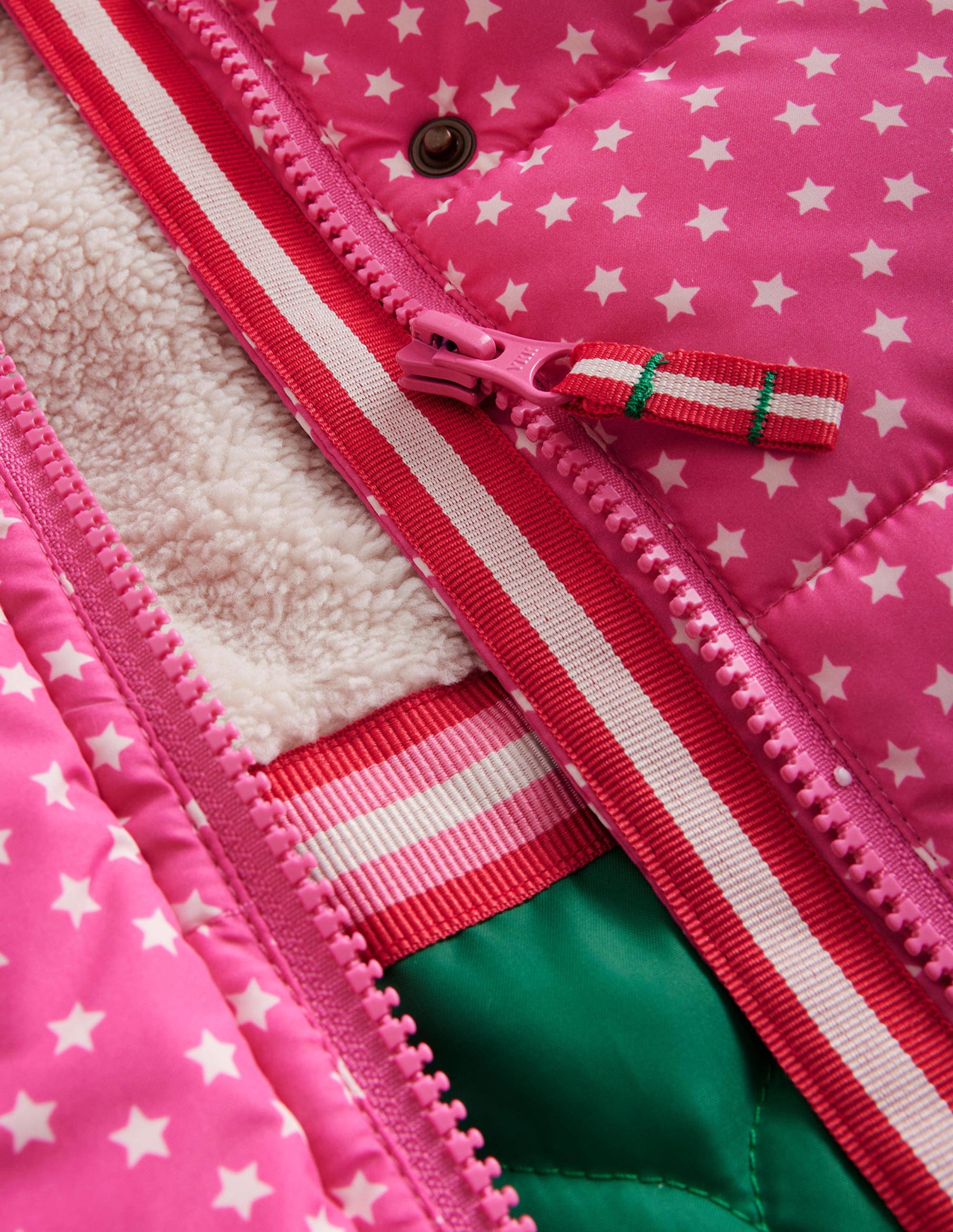 2-in-1 Padded Coat-Mid Pink Tiny Stars-3
