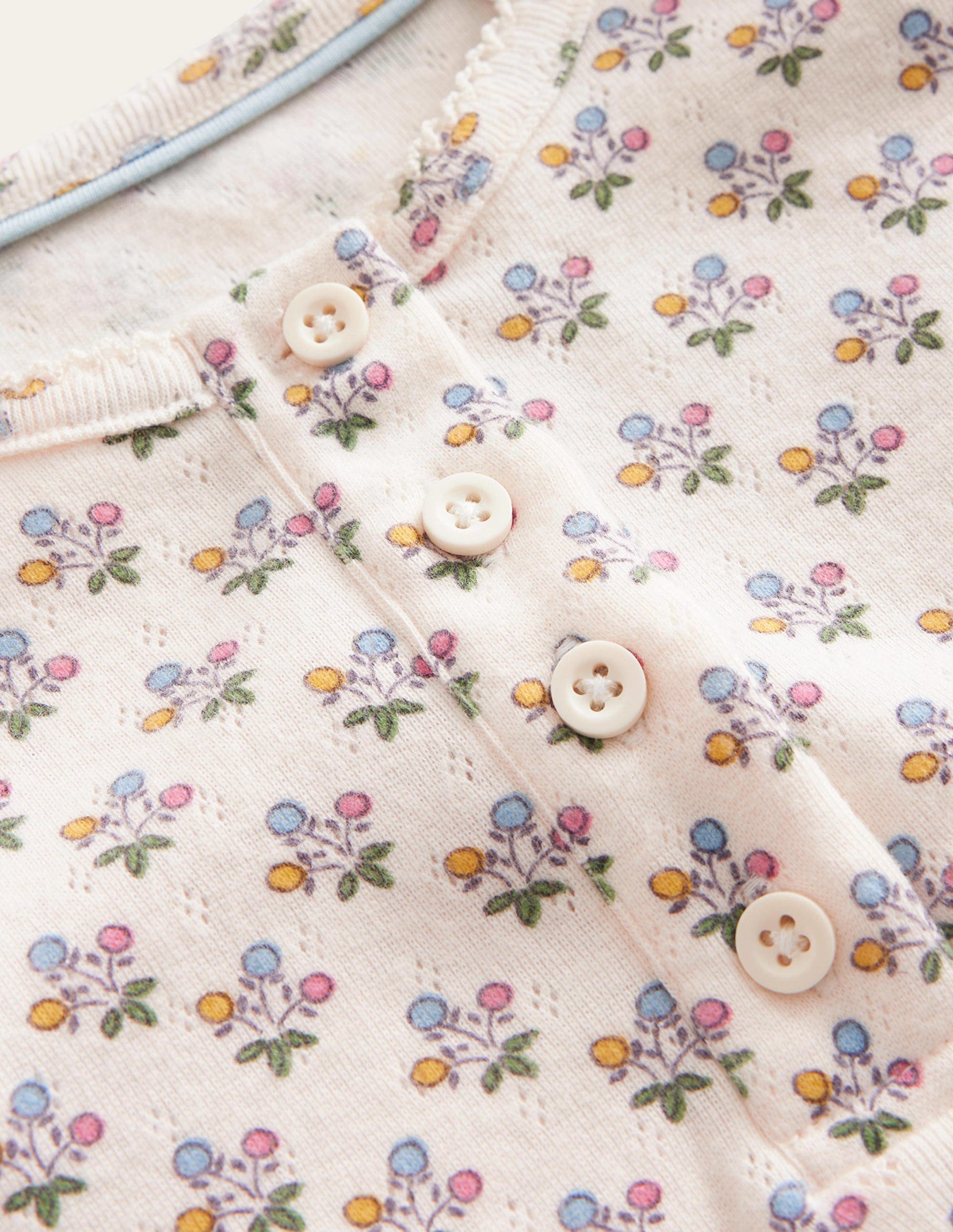 Henley Pointelle Top-Vanilla Pod/Mustard Floral-3