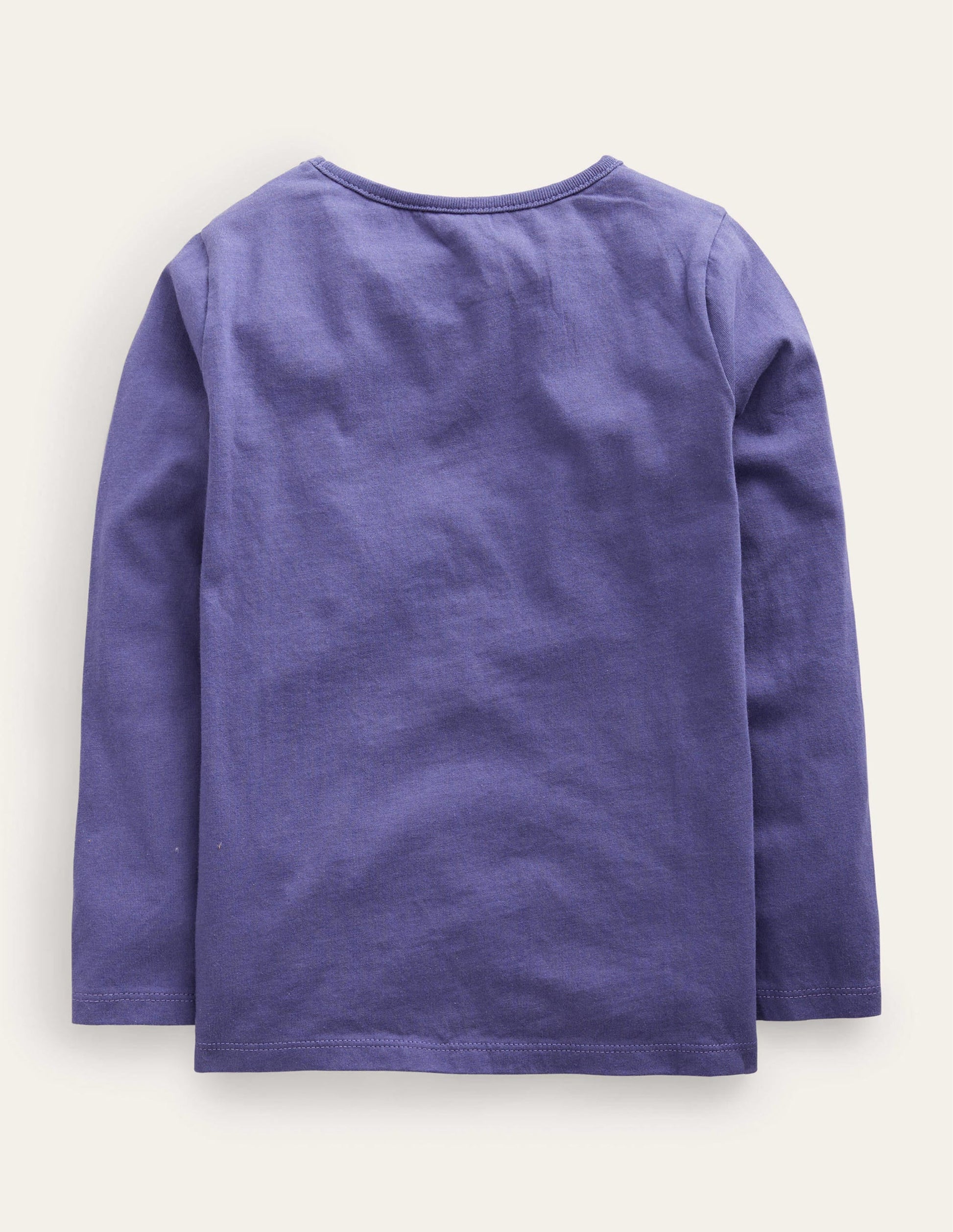 Puff Sleeve Appliqué T-shirt-Soft Starboard Blue Unicorn-2