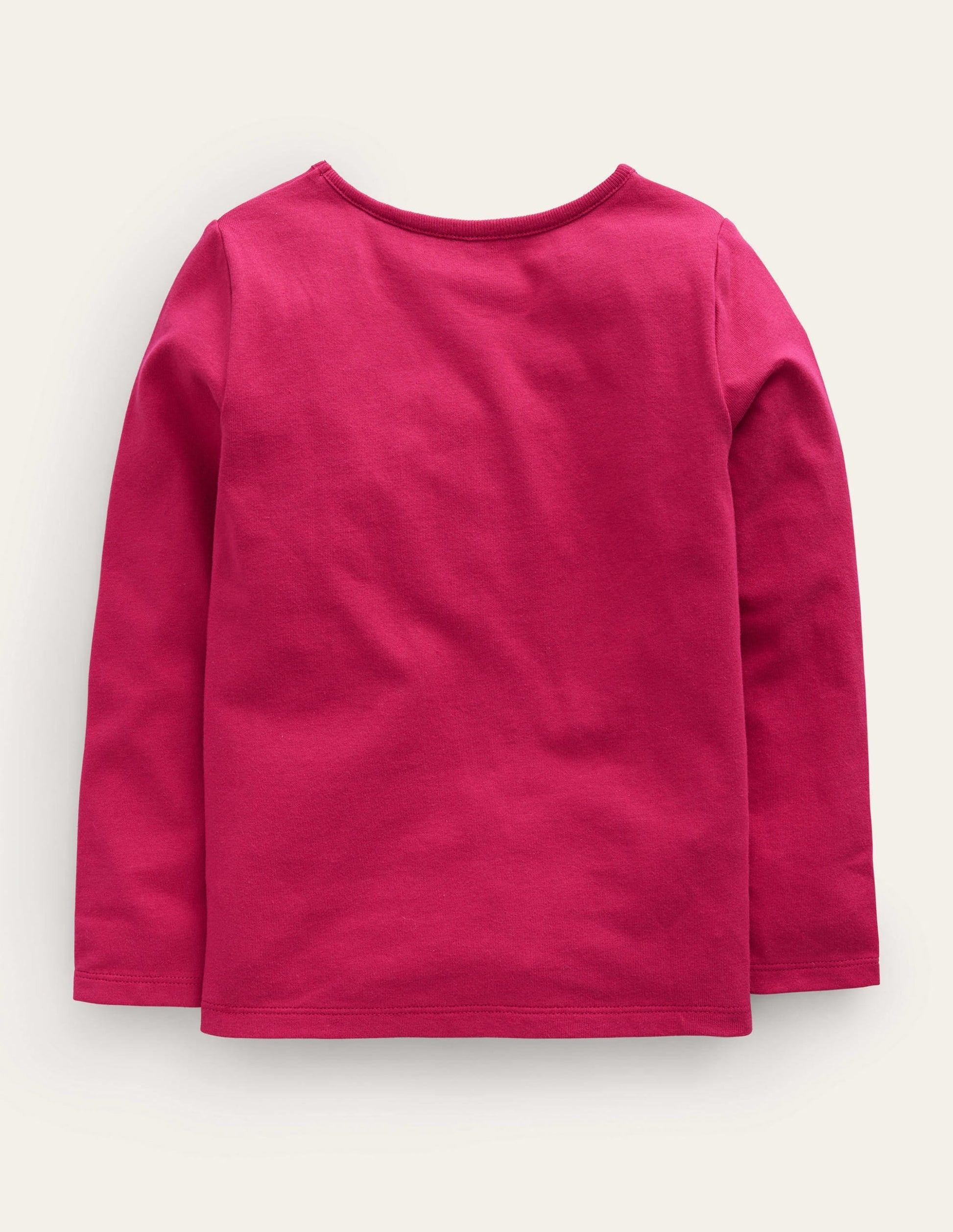 Puff Sleeve Appliqué T-shirt-Penelope Pink Deer-2