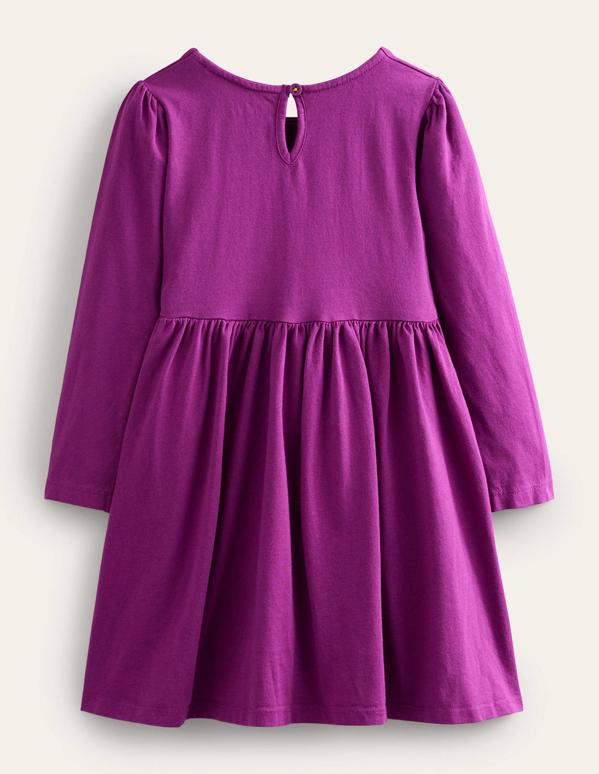 Appliqué Jersey Dress-Chrysanthemum Purple-2