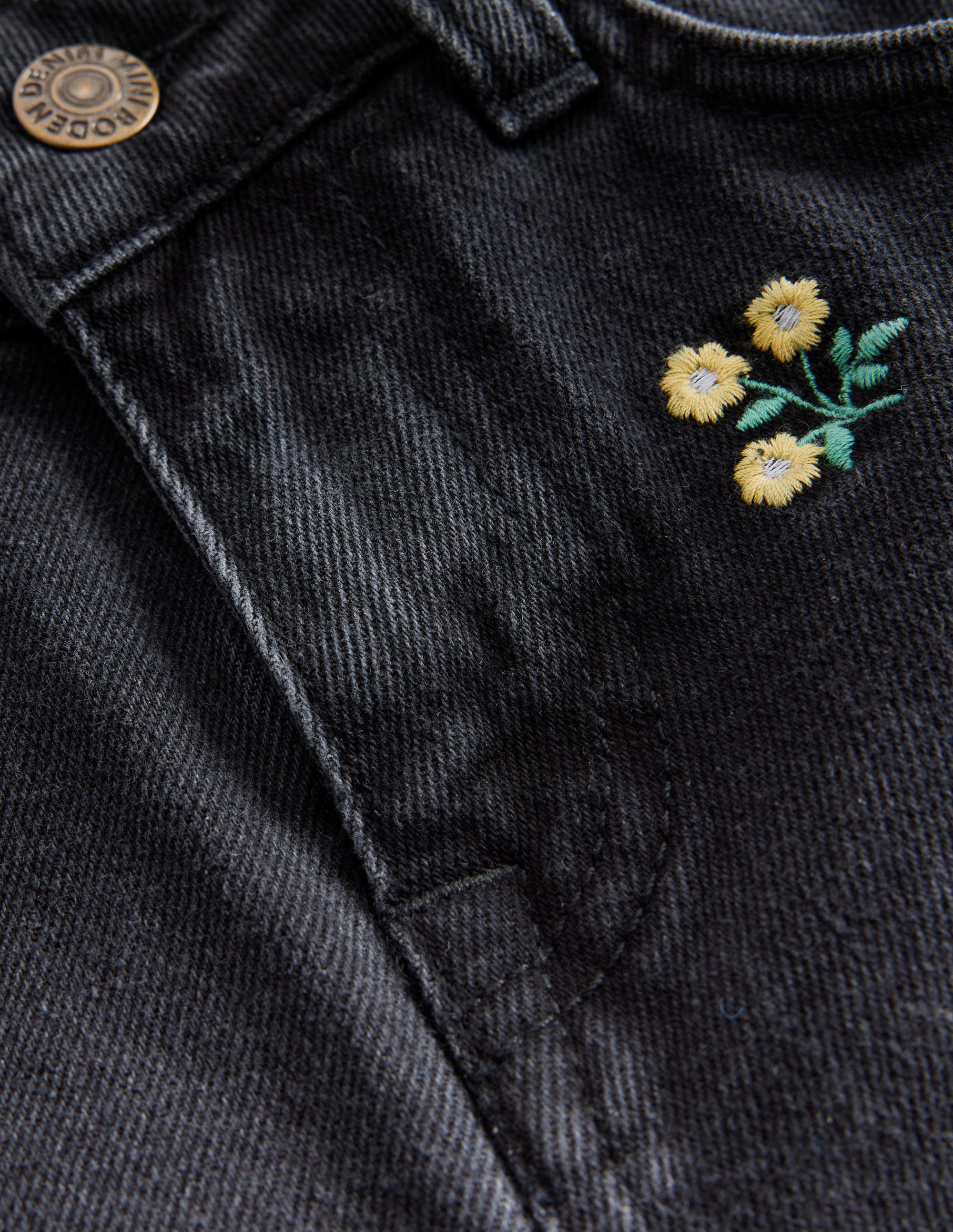 Relaxed Straight-Leg Jeans-Black Flowers - Image 3
