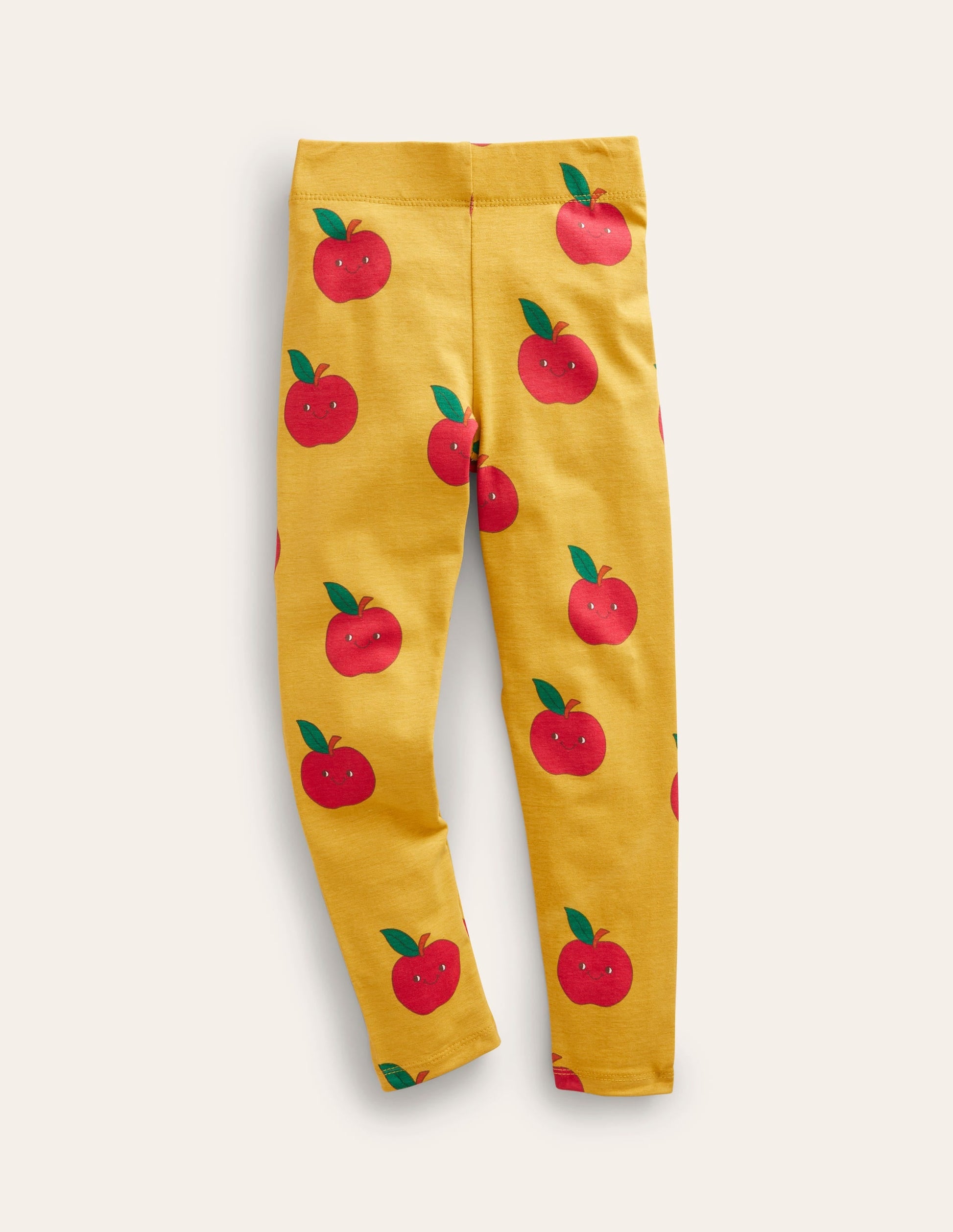 Fun Leggings-Oil Yellow Apples-1