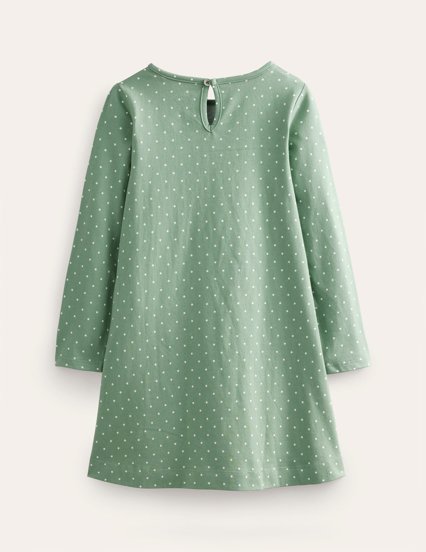 Big Appliqué Dress-Green Smoke Fairy-2