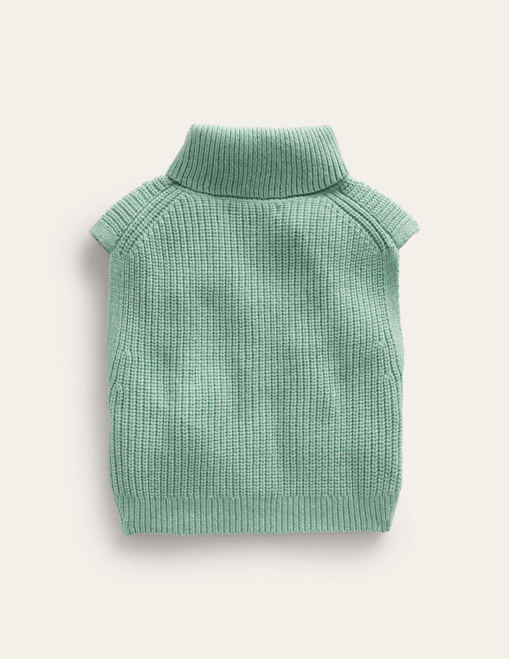 Roll Neck Tank-Green Smoke-2
