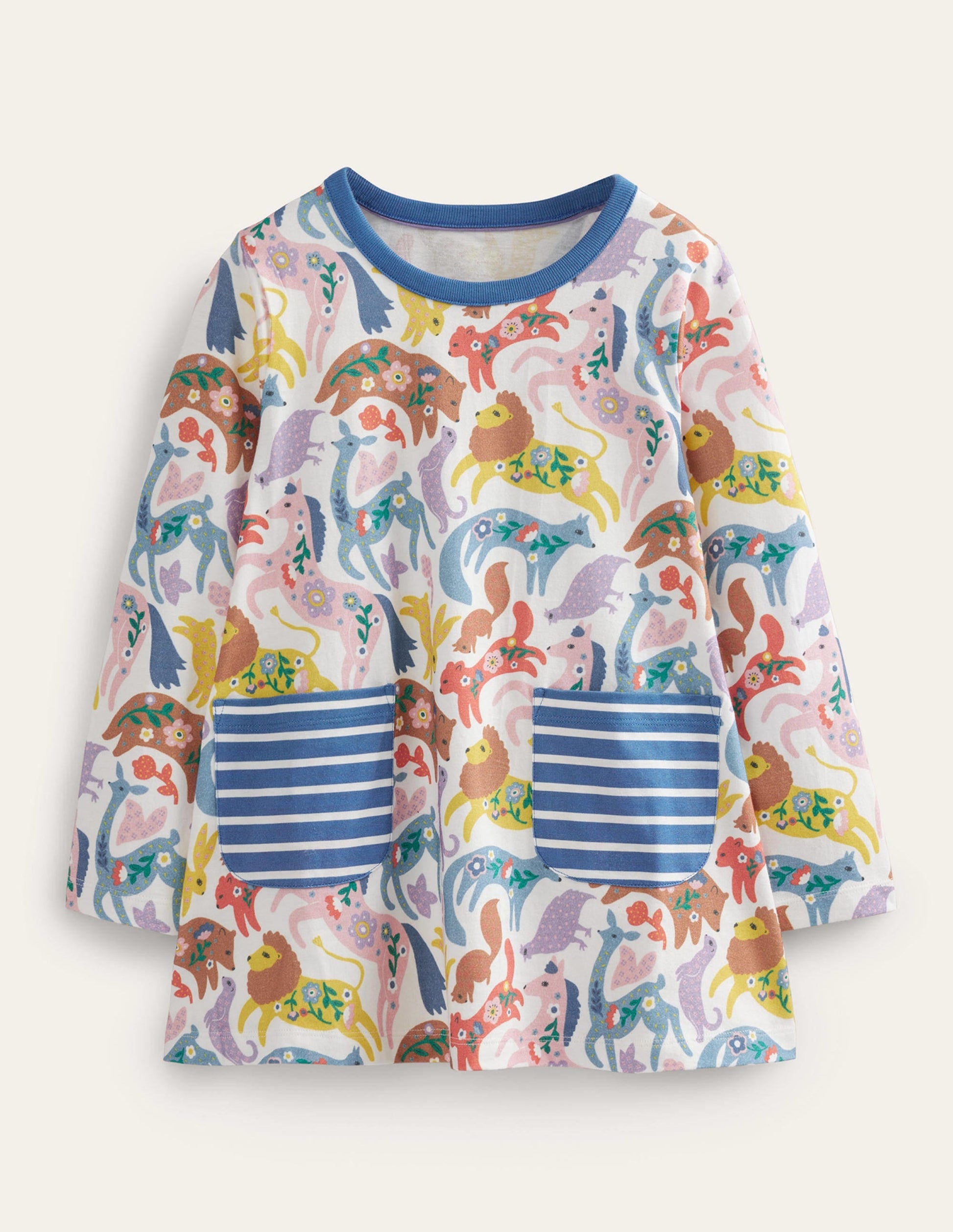 Printed Tunic-Multi Folk Friends-1