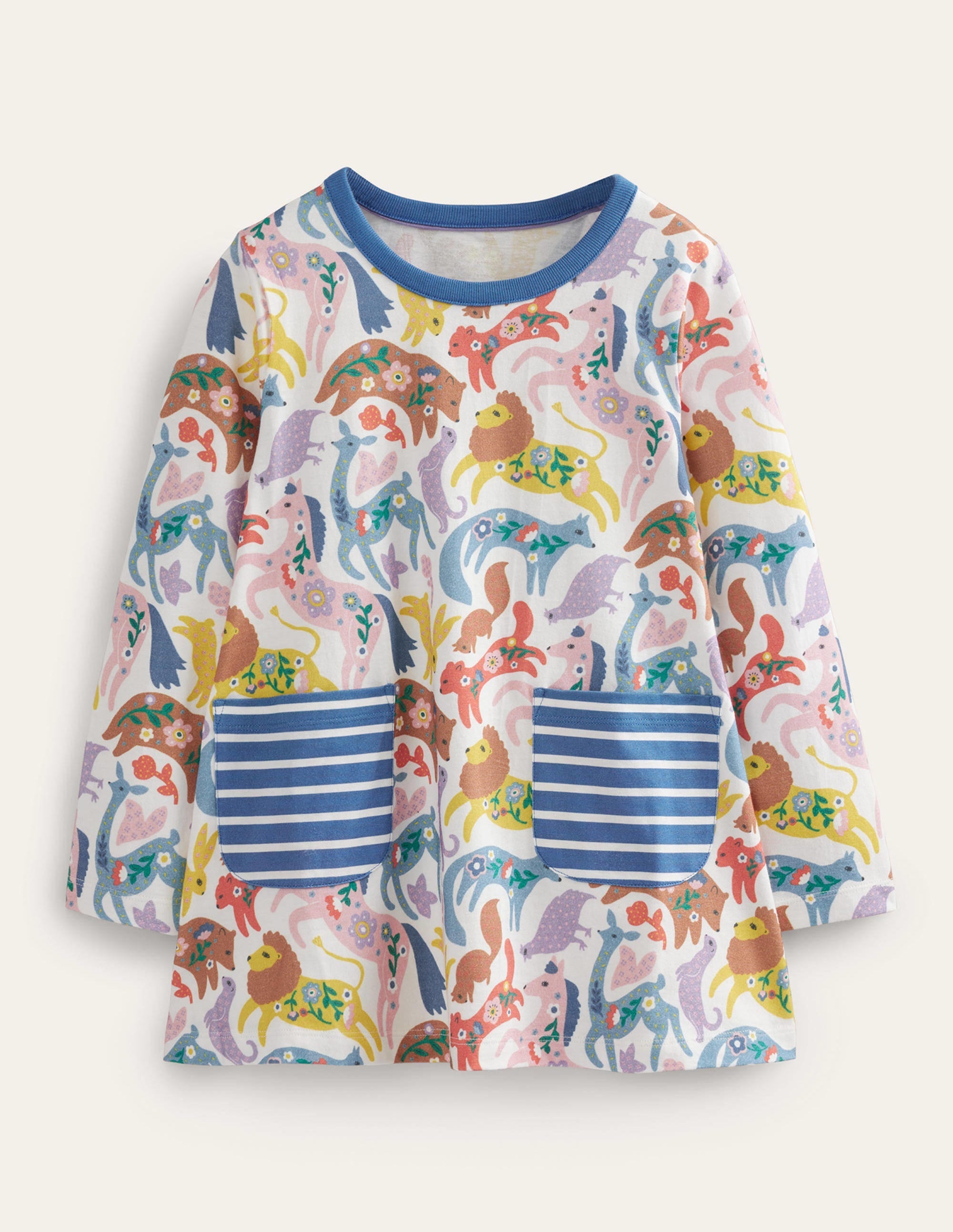 Printed Tunic-Multi Folk Friends - Image 1