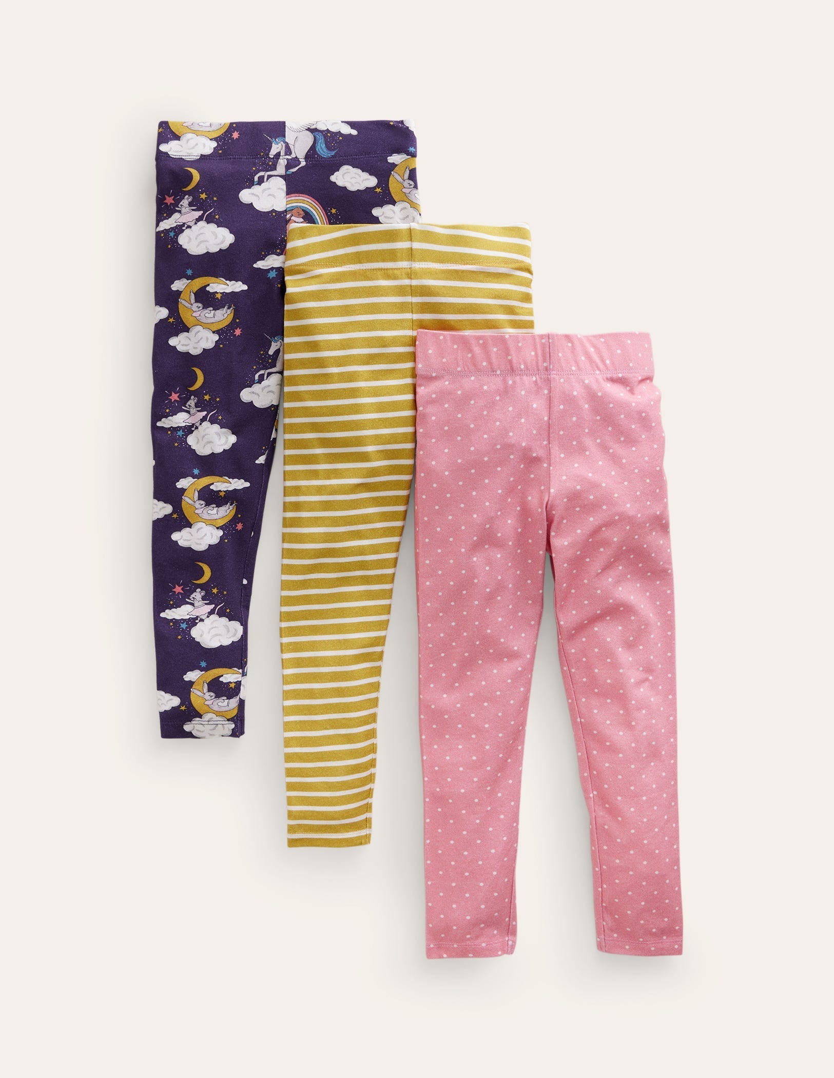 3-Pack Leggings-College Navy Magical Sky-1