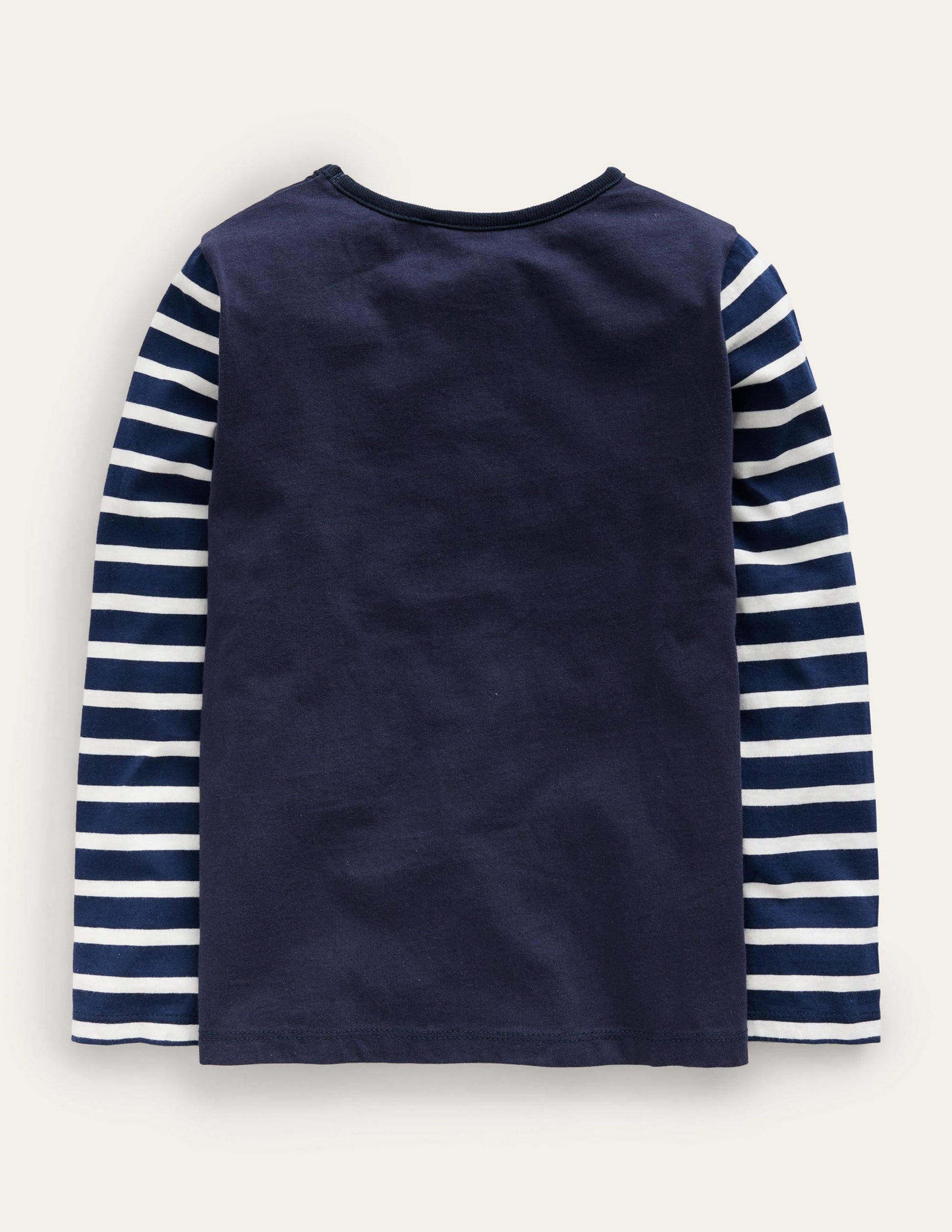 Festive Applique T-shirt-French Navy Sleigh Scene-2