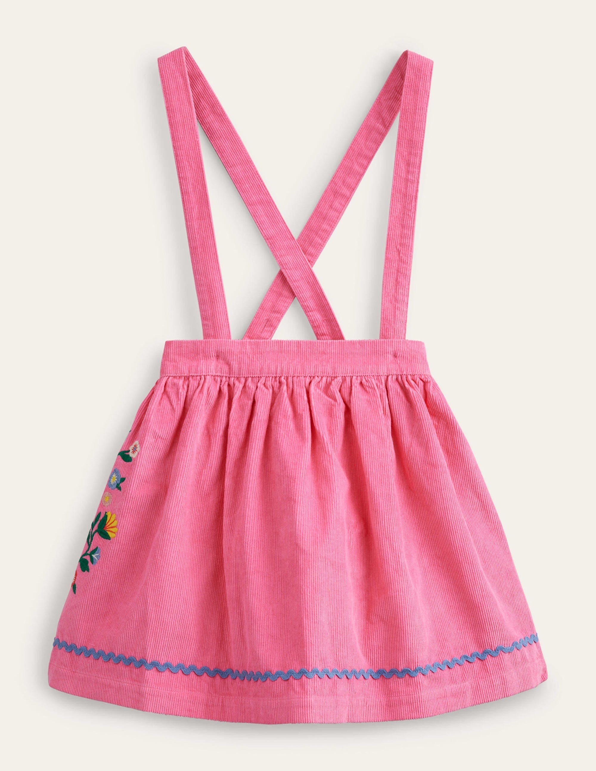 Heritage Embroidered Skirt-Knockout Pink Embroidery - Image 1