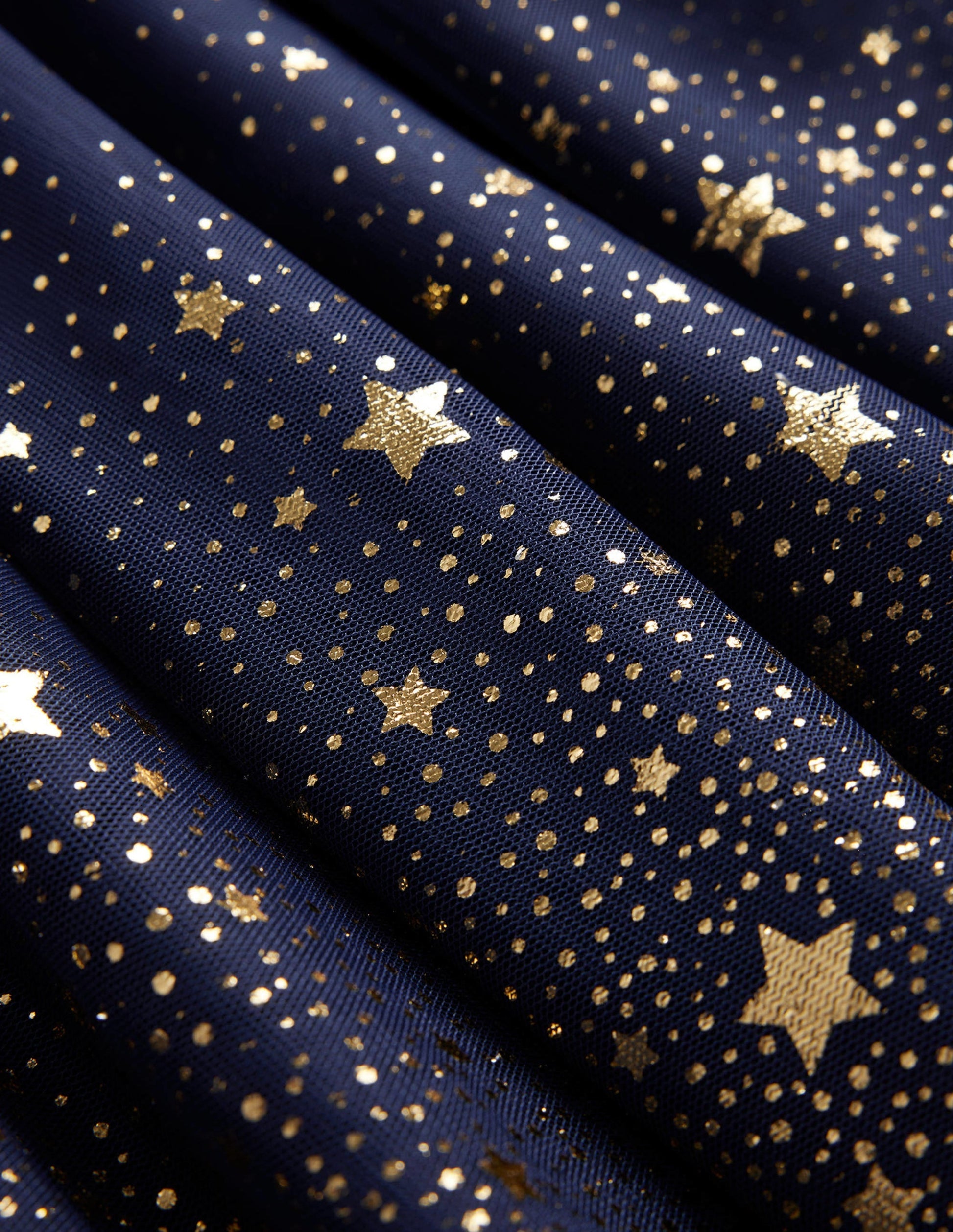 Dip Dye Metallic Party Dress-French Navy-3