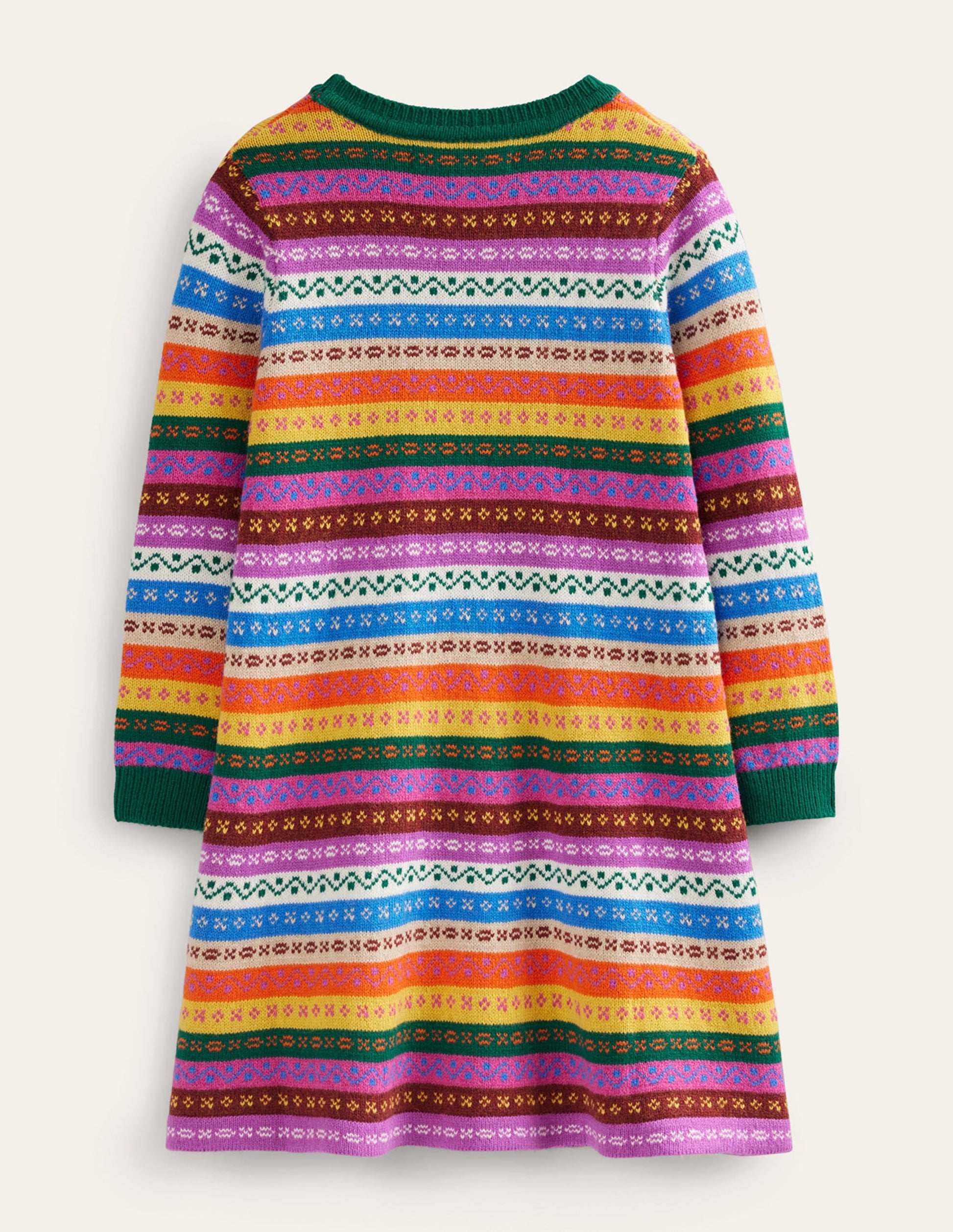 Fair Isle Jumper Dress-Multi Fair Isle-2