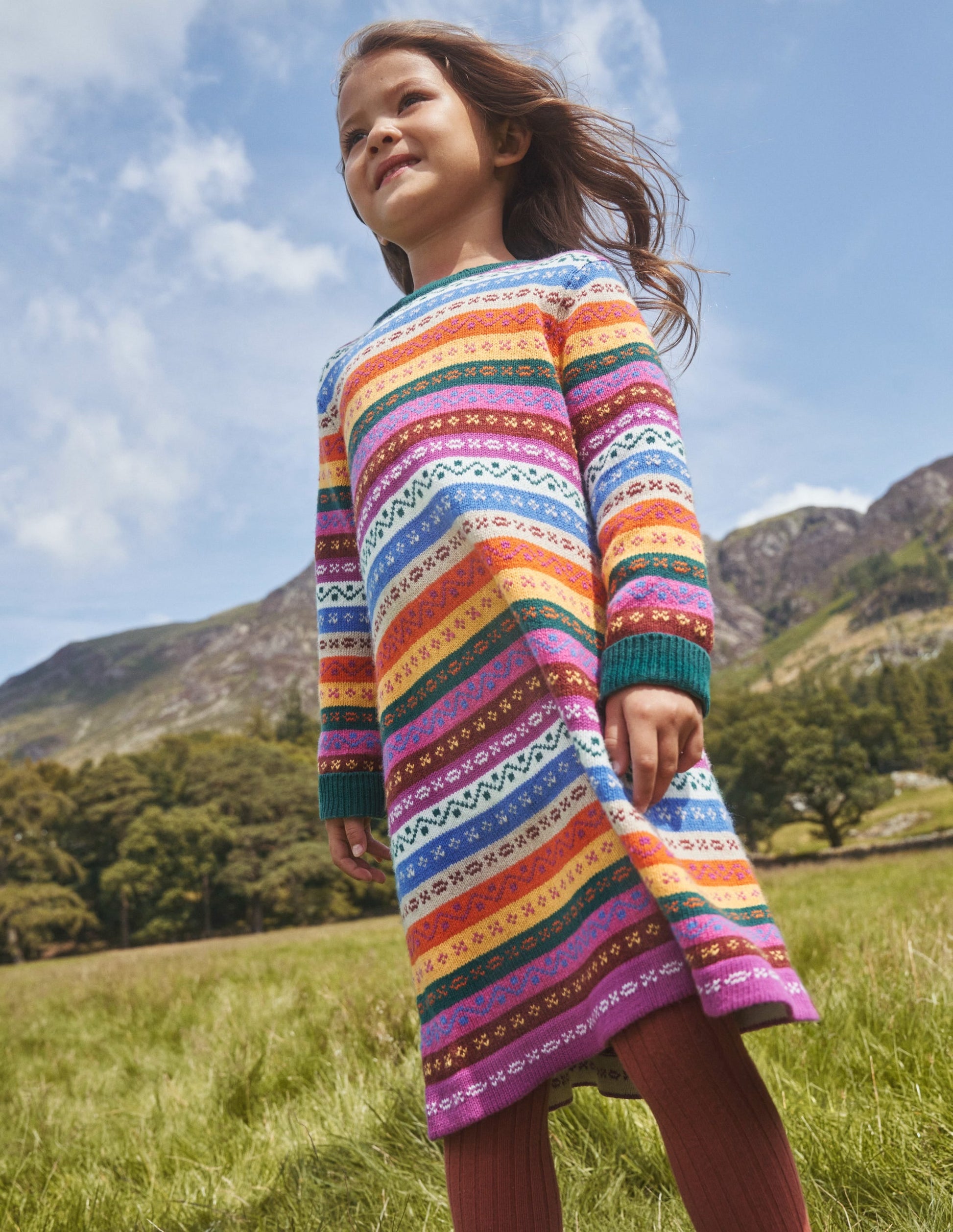 Fair Isle Jumper Dress-Multi Fair Isle-4