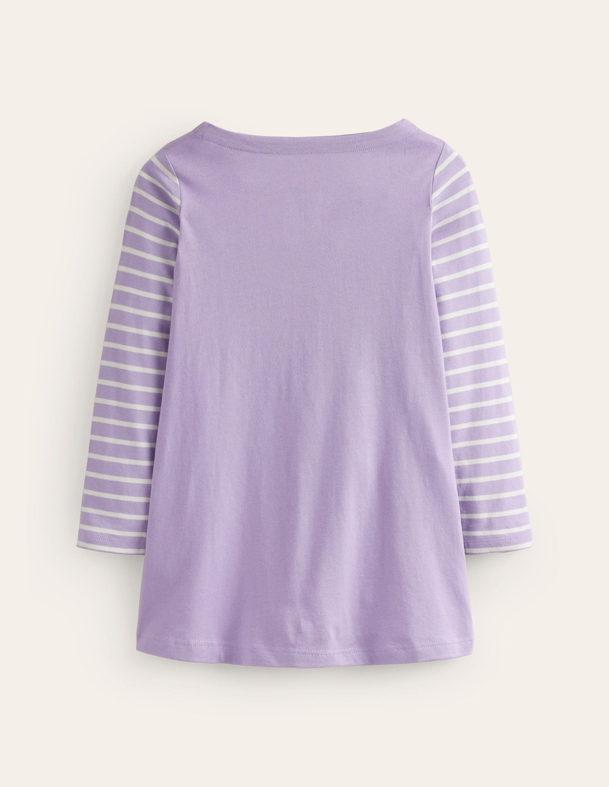 Appliqué Jersey Tunic-Pansy Purple-2