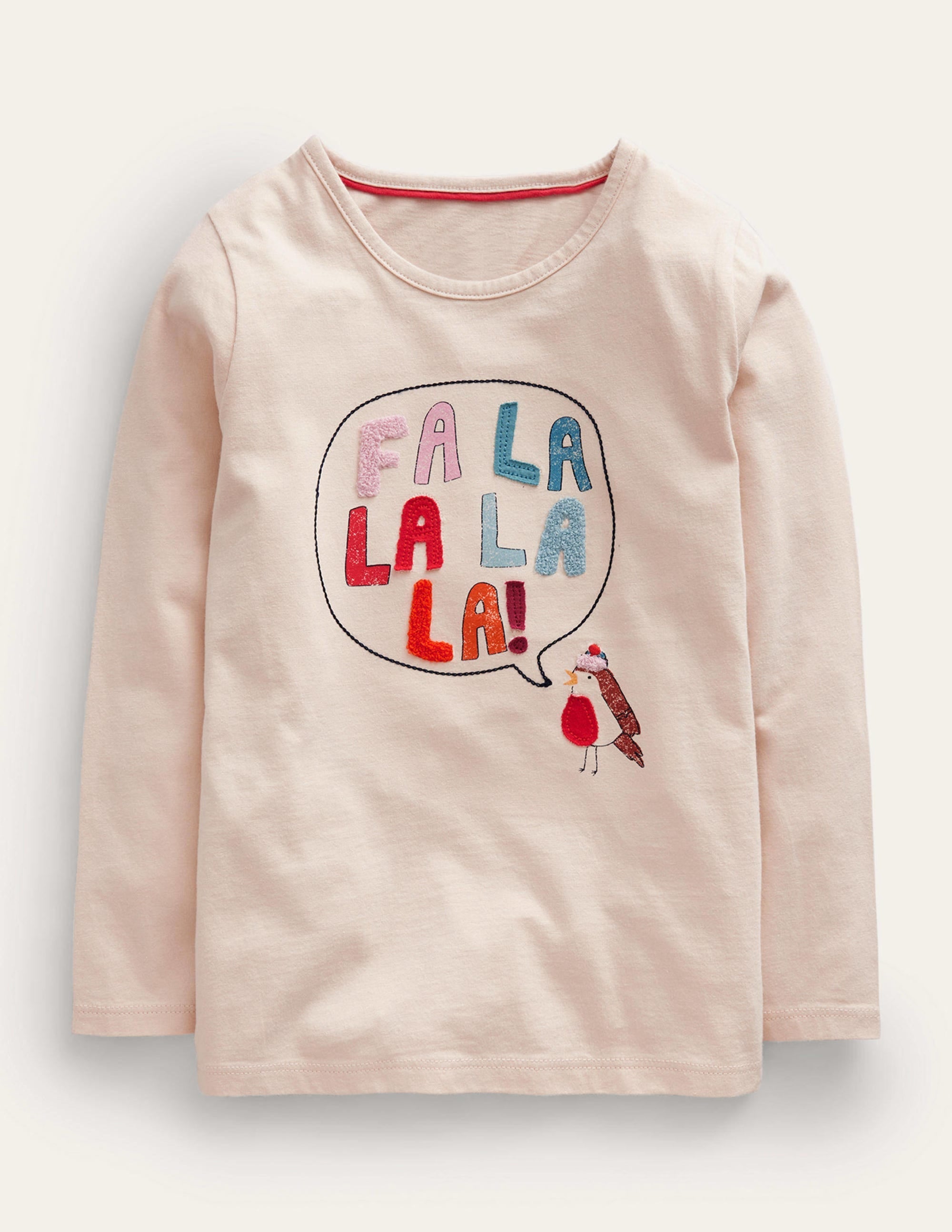 Boucle Logo T-shirt-Oatmeal Singing Robin - Image 1
