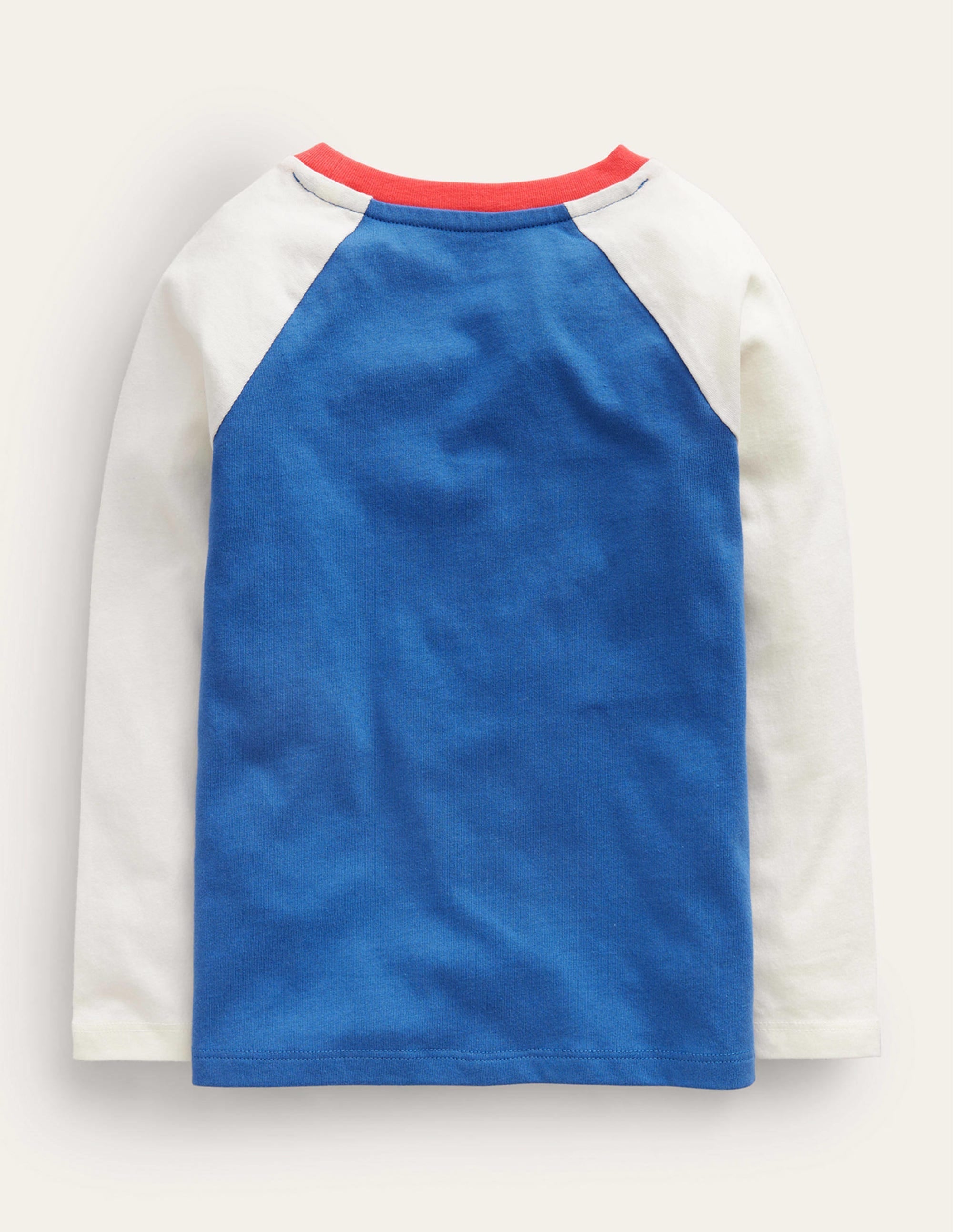 Printed Raglan T-Shirt-Delft Blue Polar Bear - Image 2