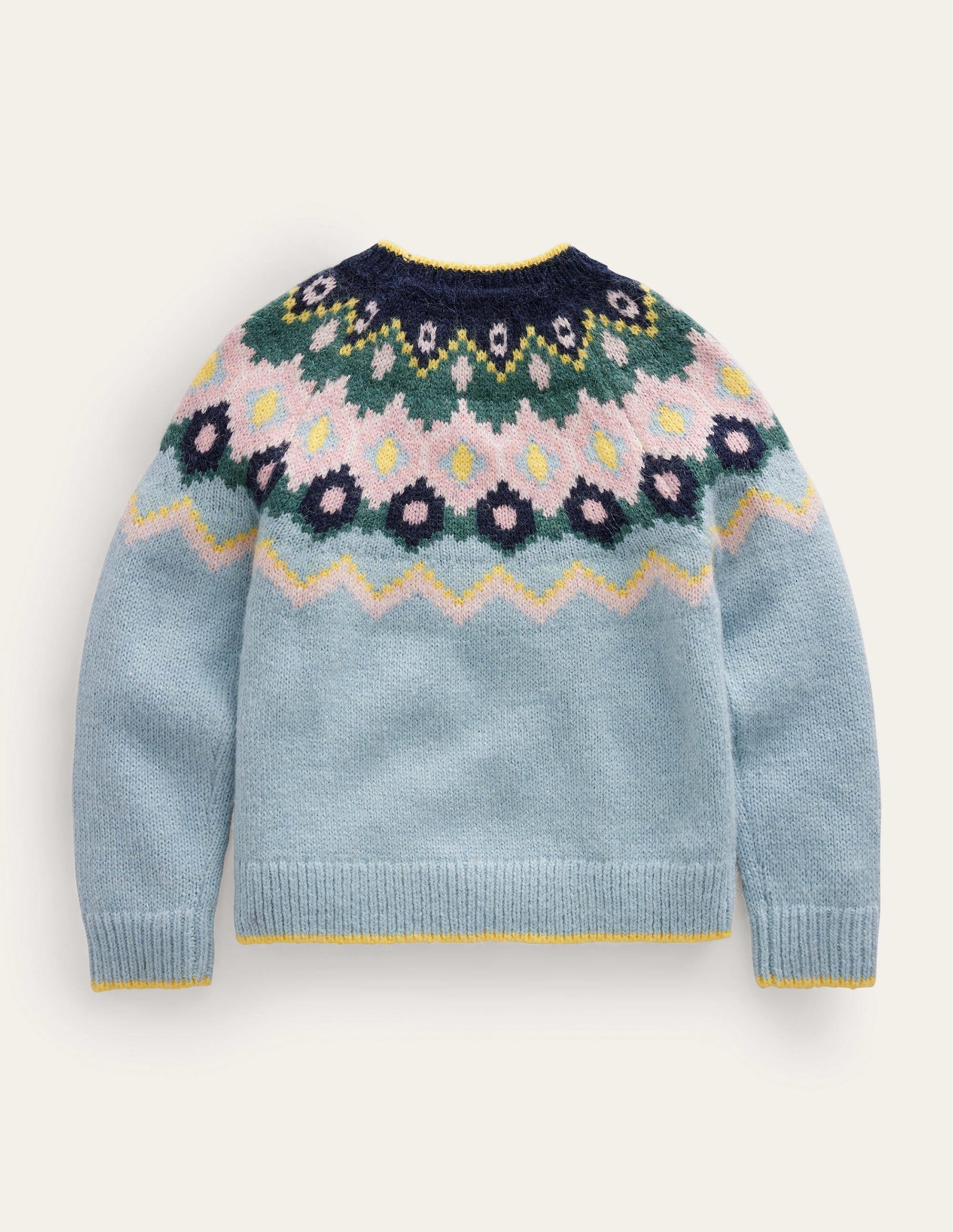 Cosy Fair Isle Jumper-Dusk Blue - Image 2