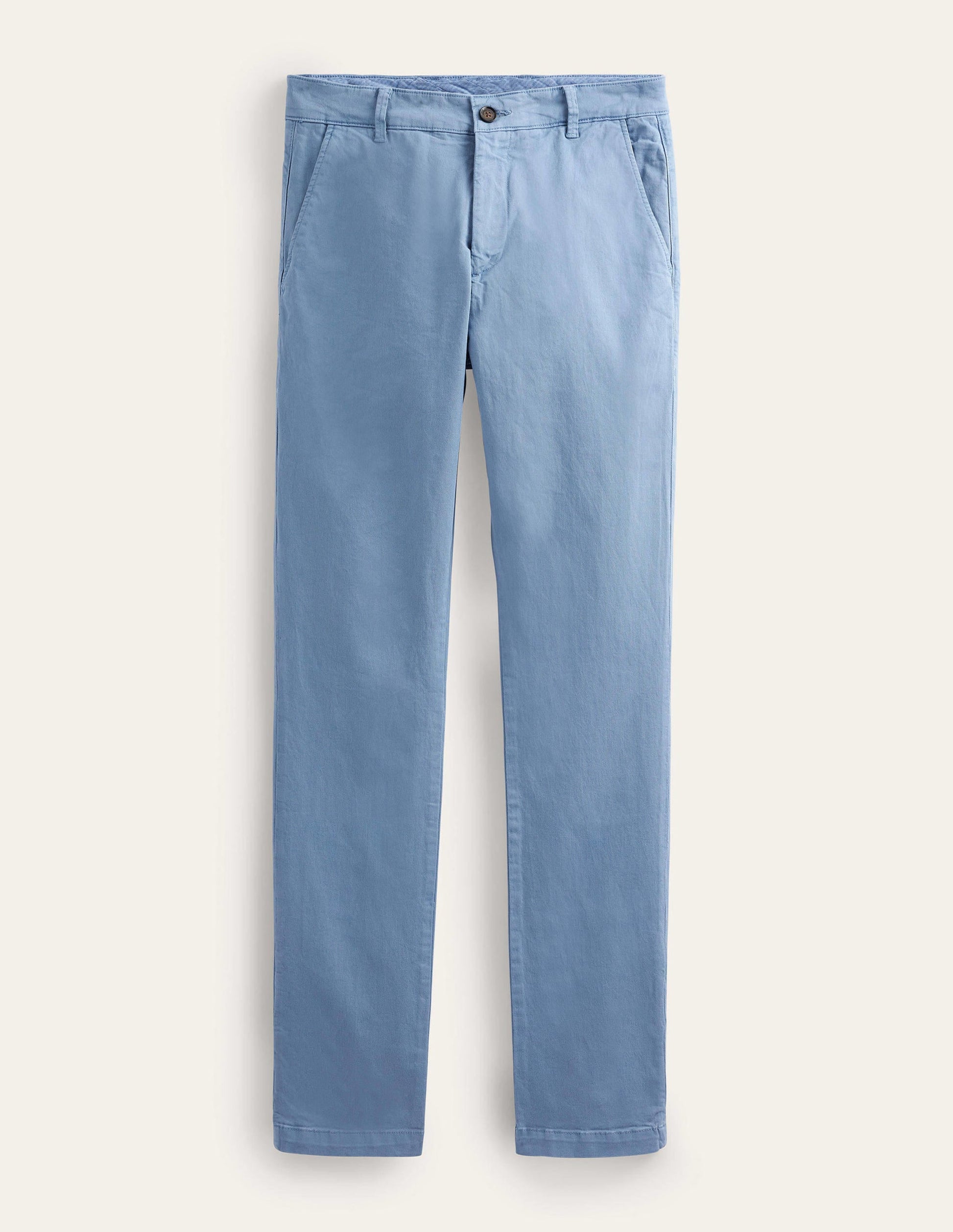 Laundered Chino Trousers-Captains Blue-5