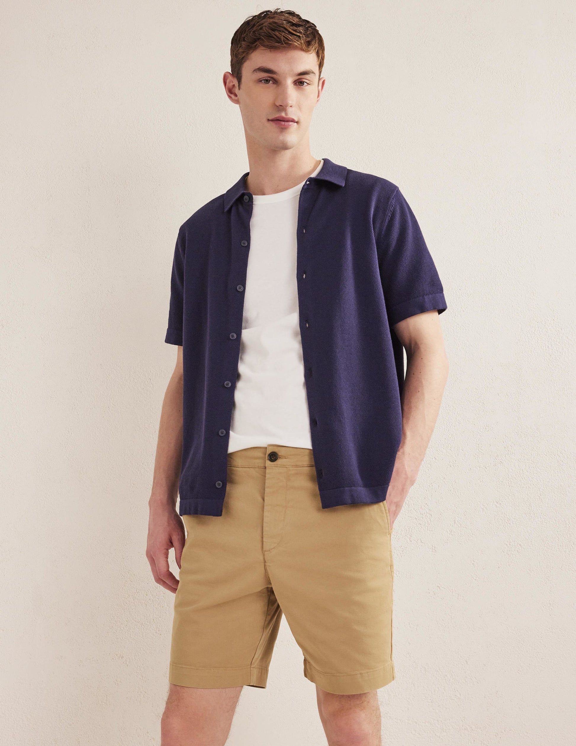 Laundered Chino Shorts-Parchment-1