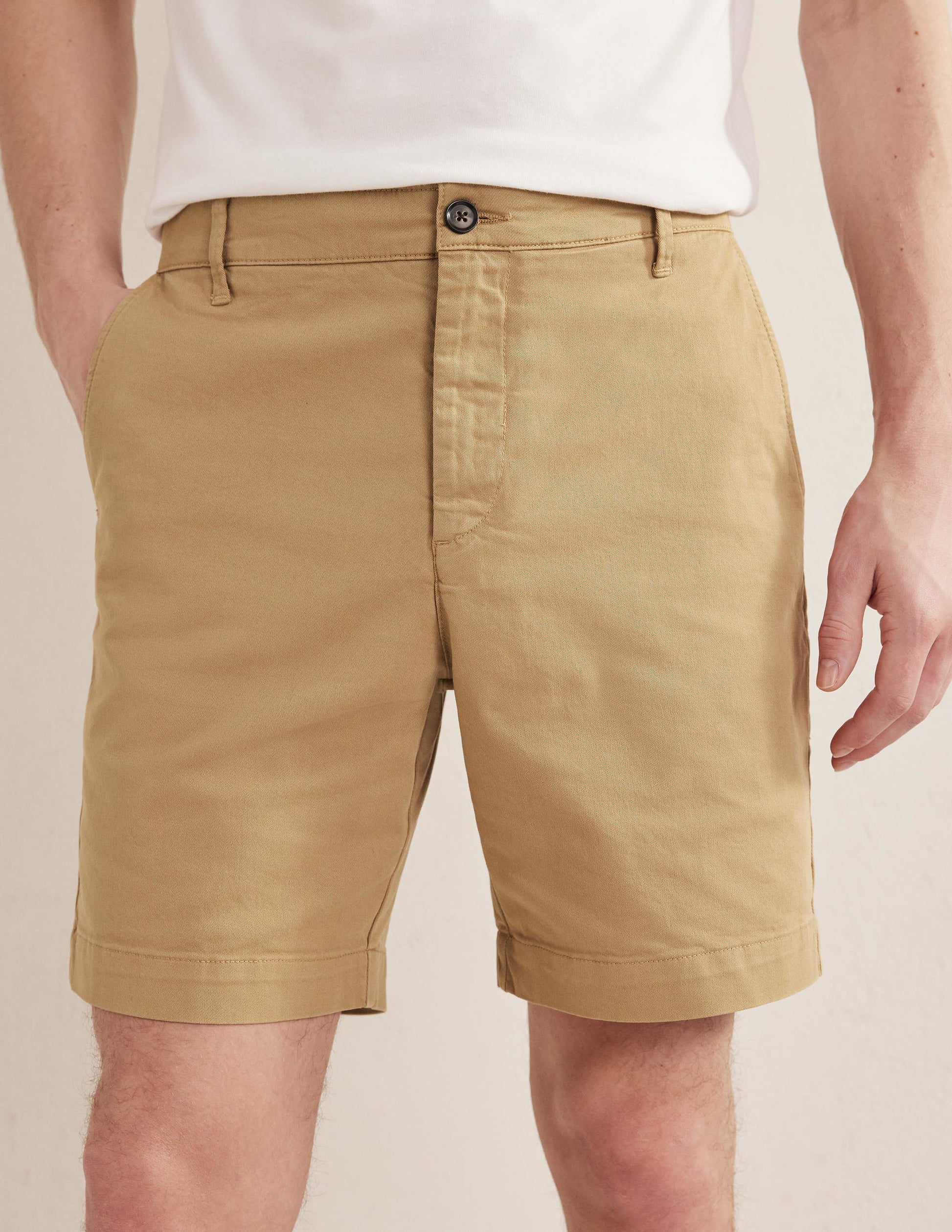 Laundered Chino Shorts-Parchment-4