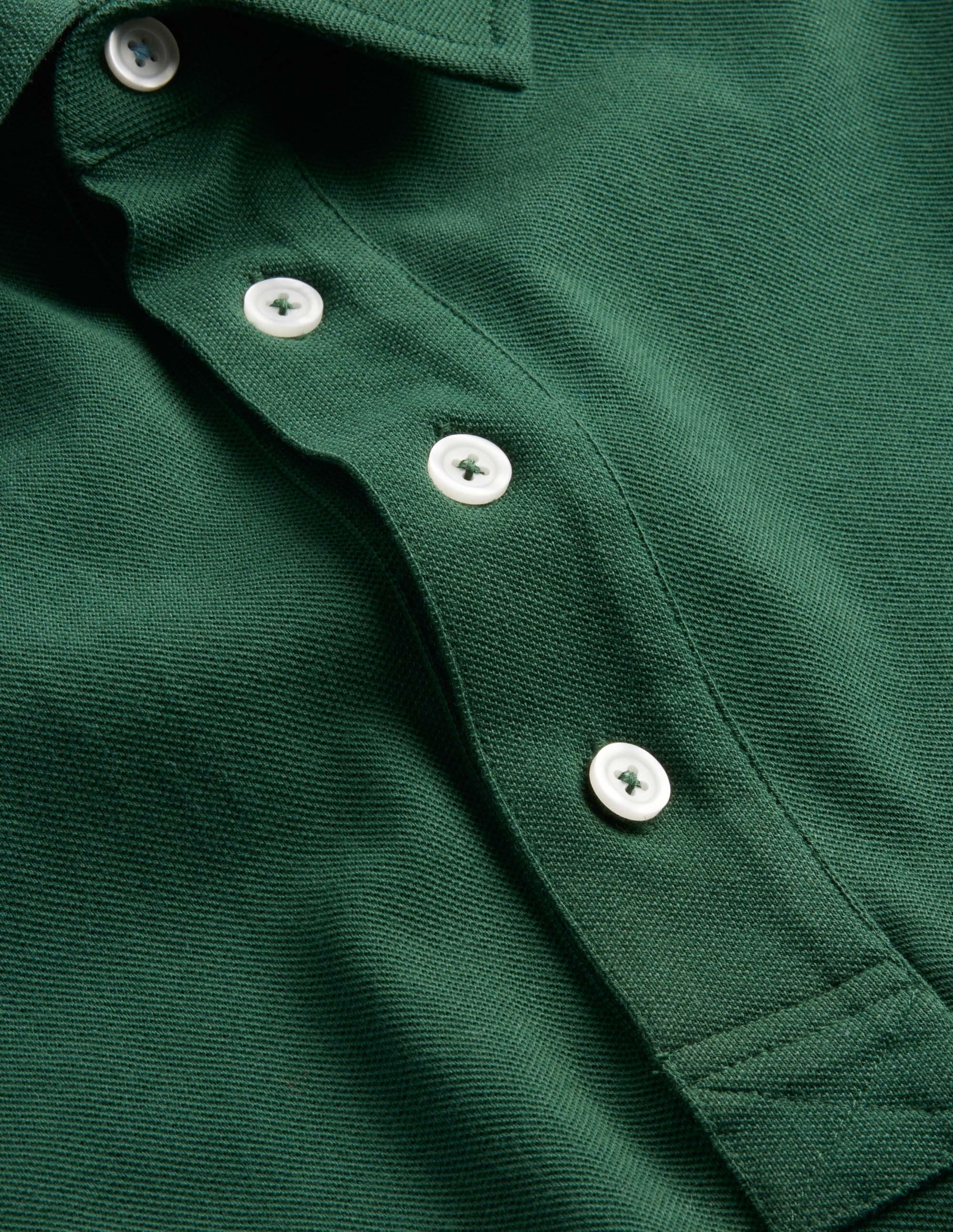 Slim Fit Piqué Polo-Palm Leaf Green - Image 6