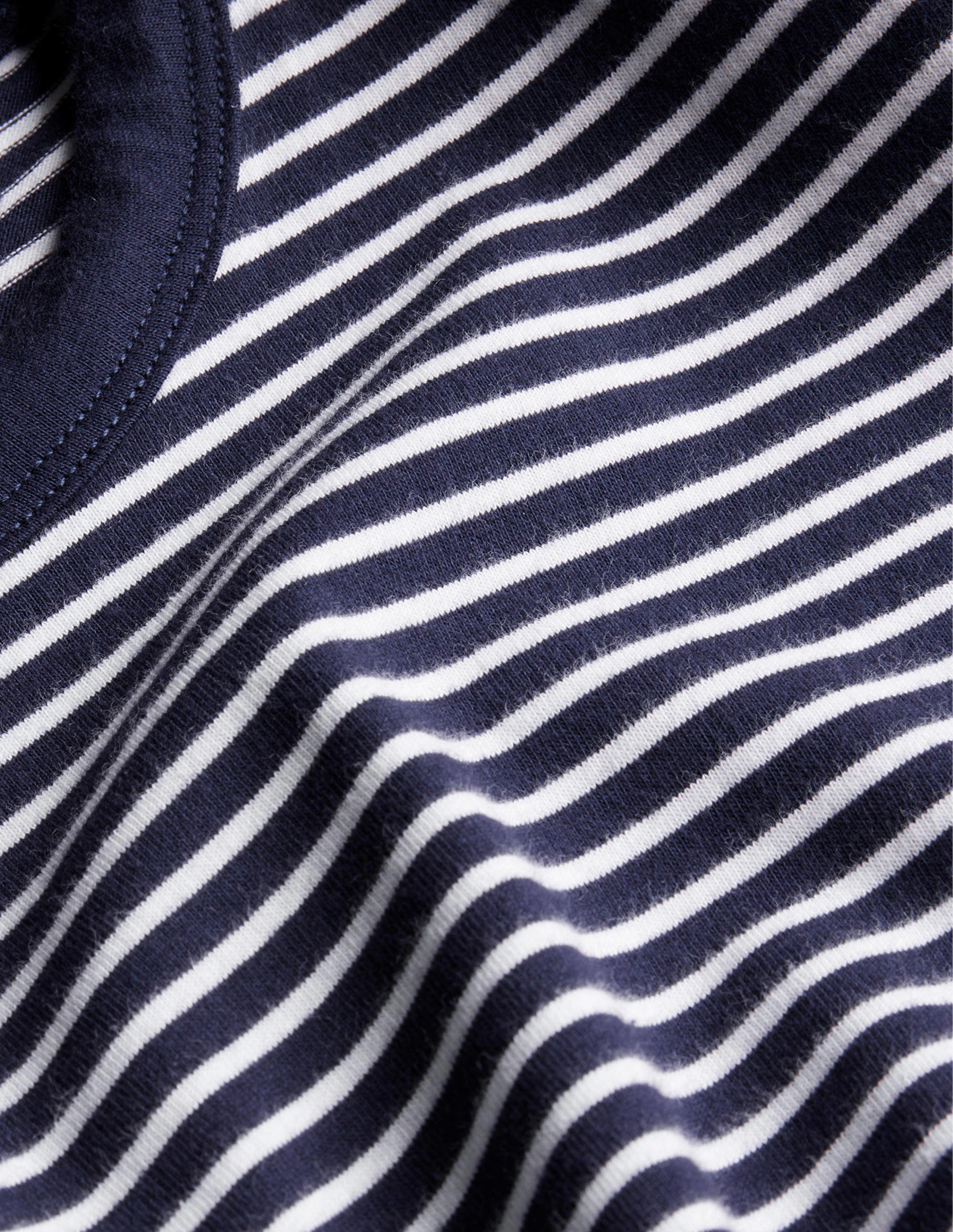 Slim Fit Classic T-Shirt-Navy/Ivory - Image 6
